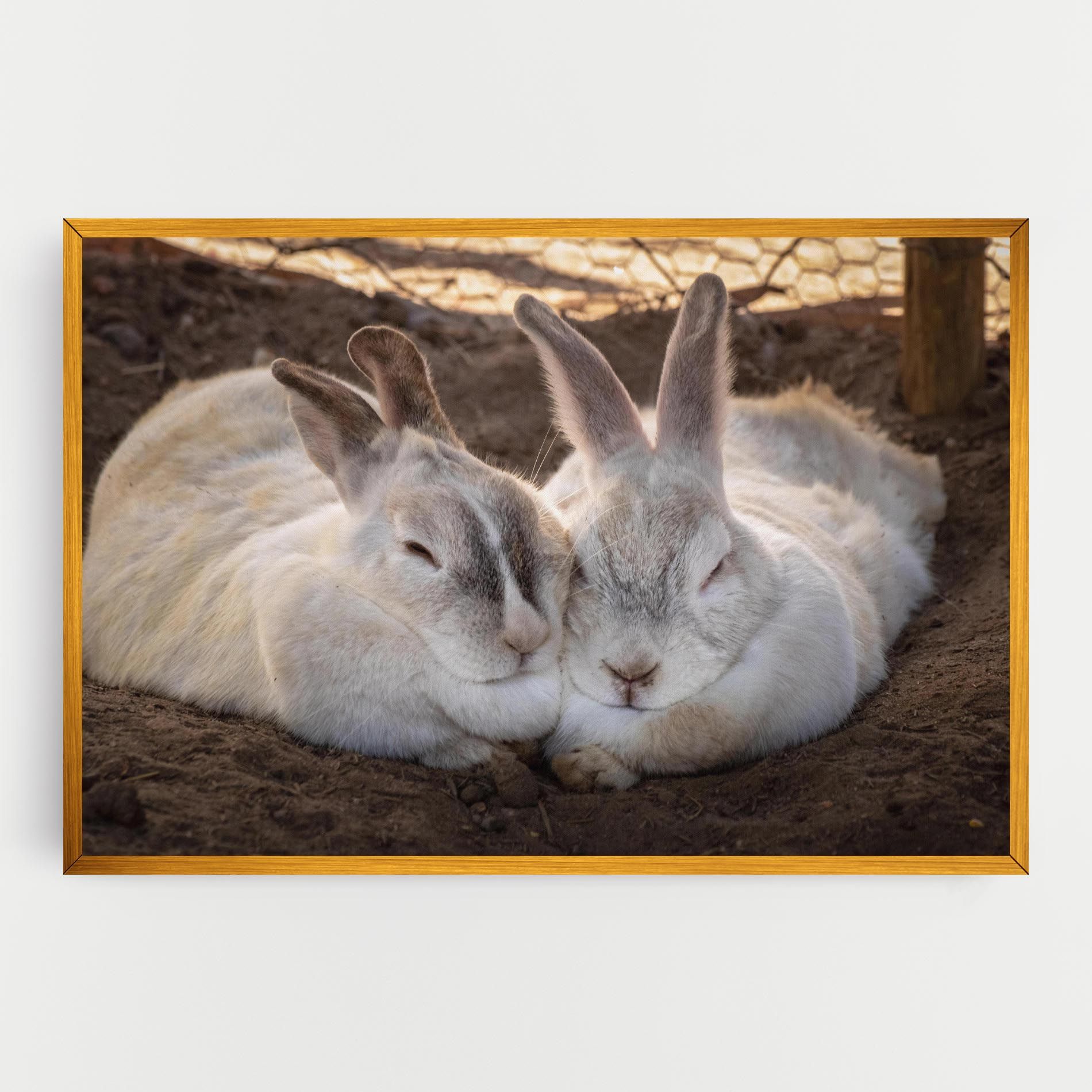 Light Grey Bunny Sleeping mockup 0