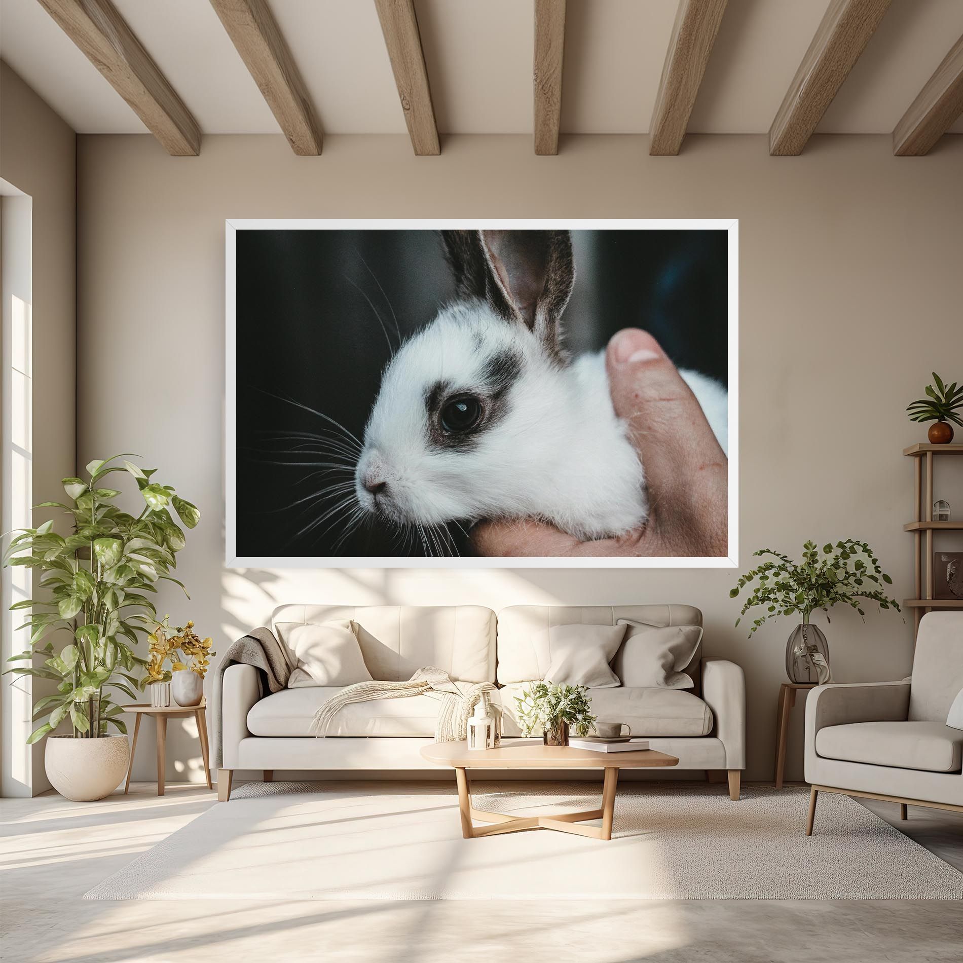 Holding Cute Bunny mockup 6