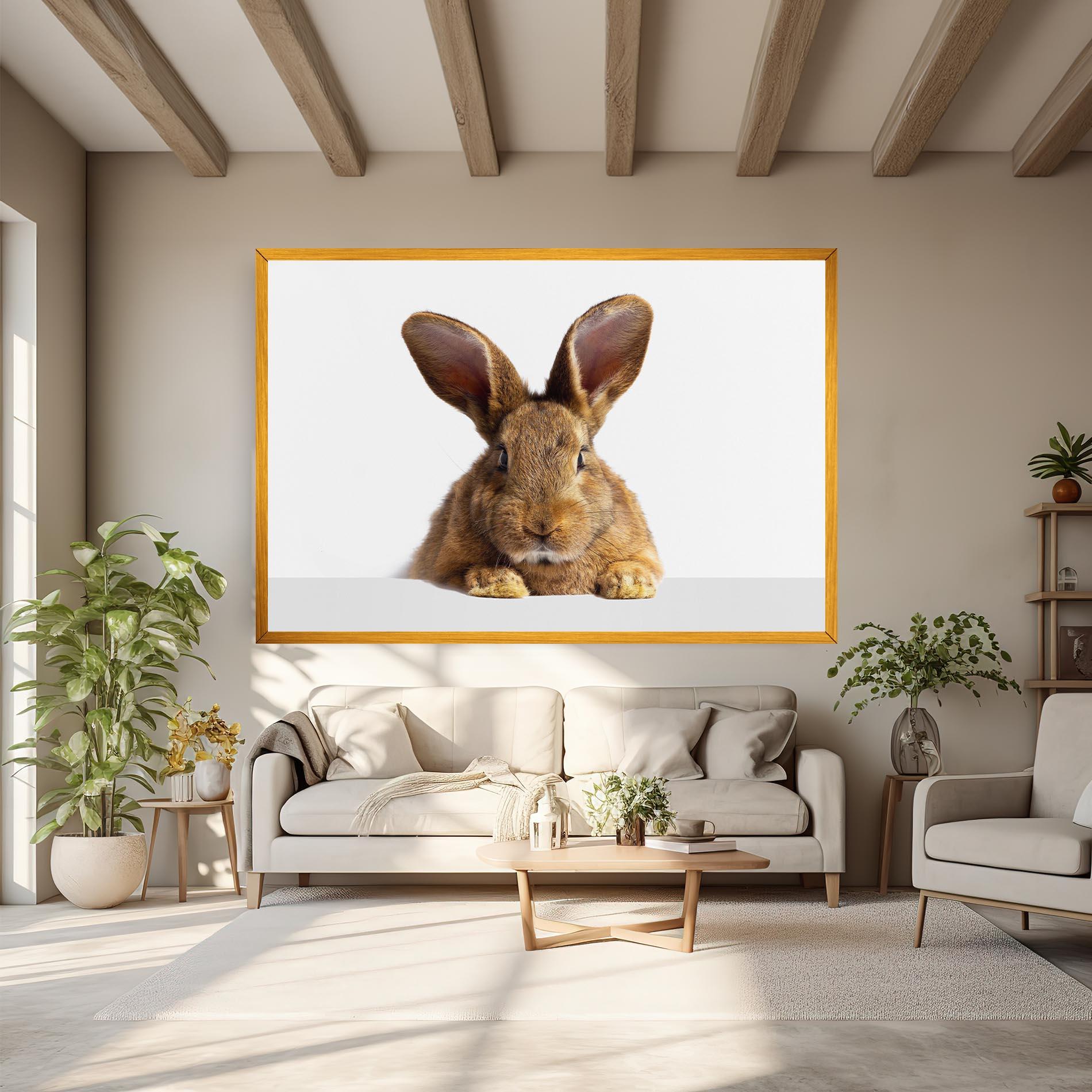 Картина на платно Brown Cute Bunny mockup 6