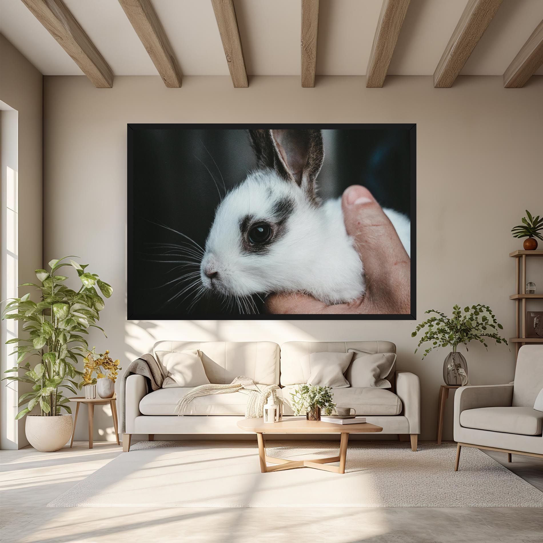 Holding Cute Bunny mockup 6