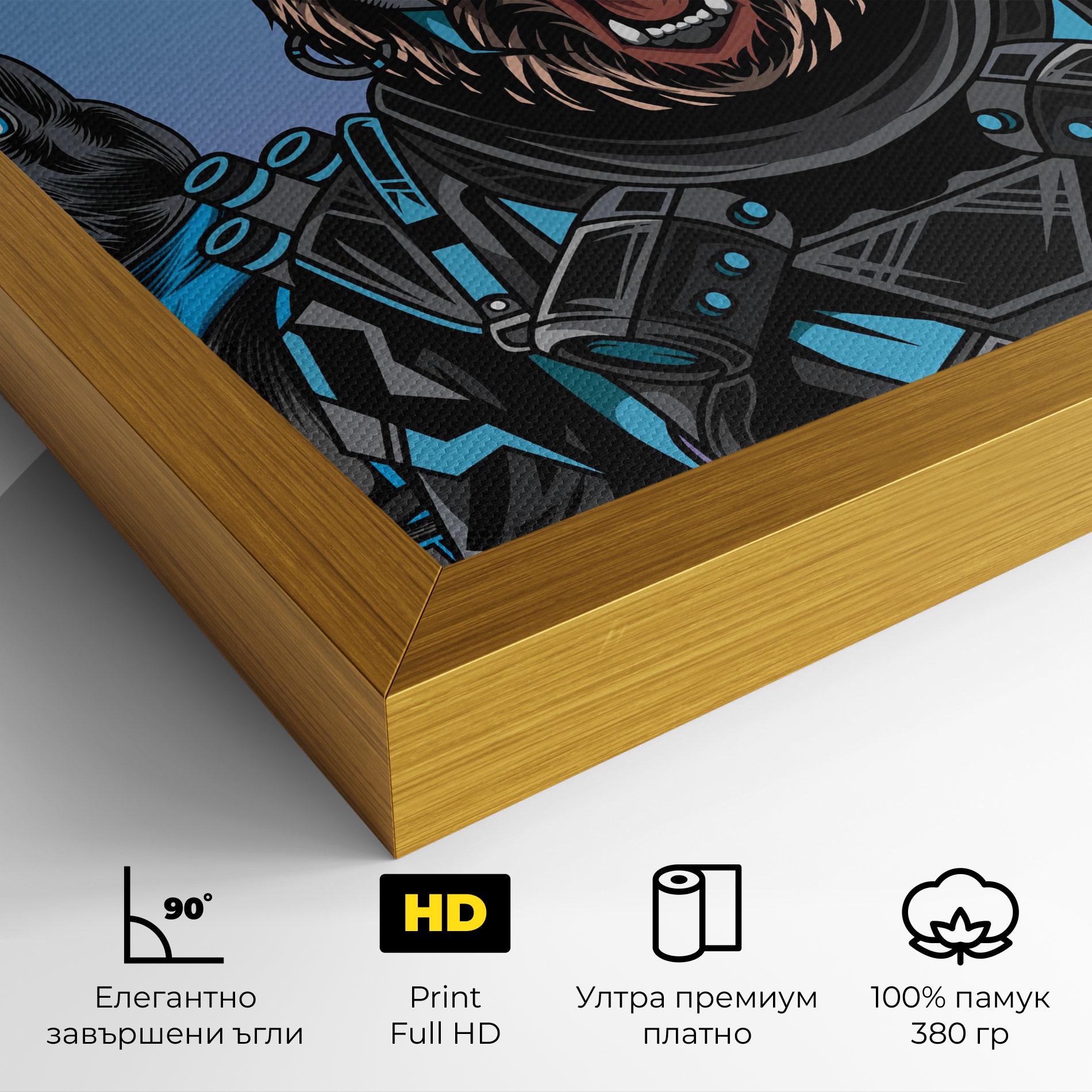 Картина на платно Bunny Bear mockup 4