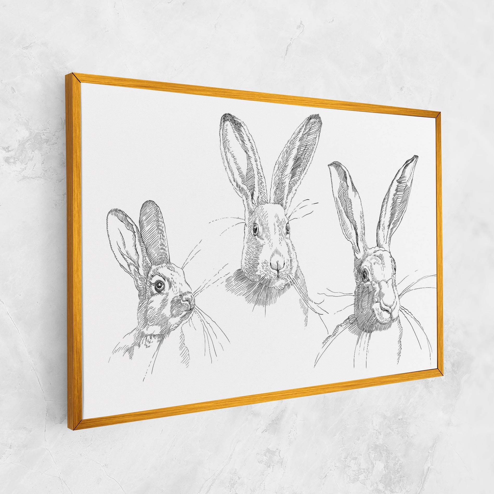Hand Drawn Bunny mockup 1
