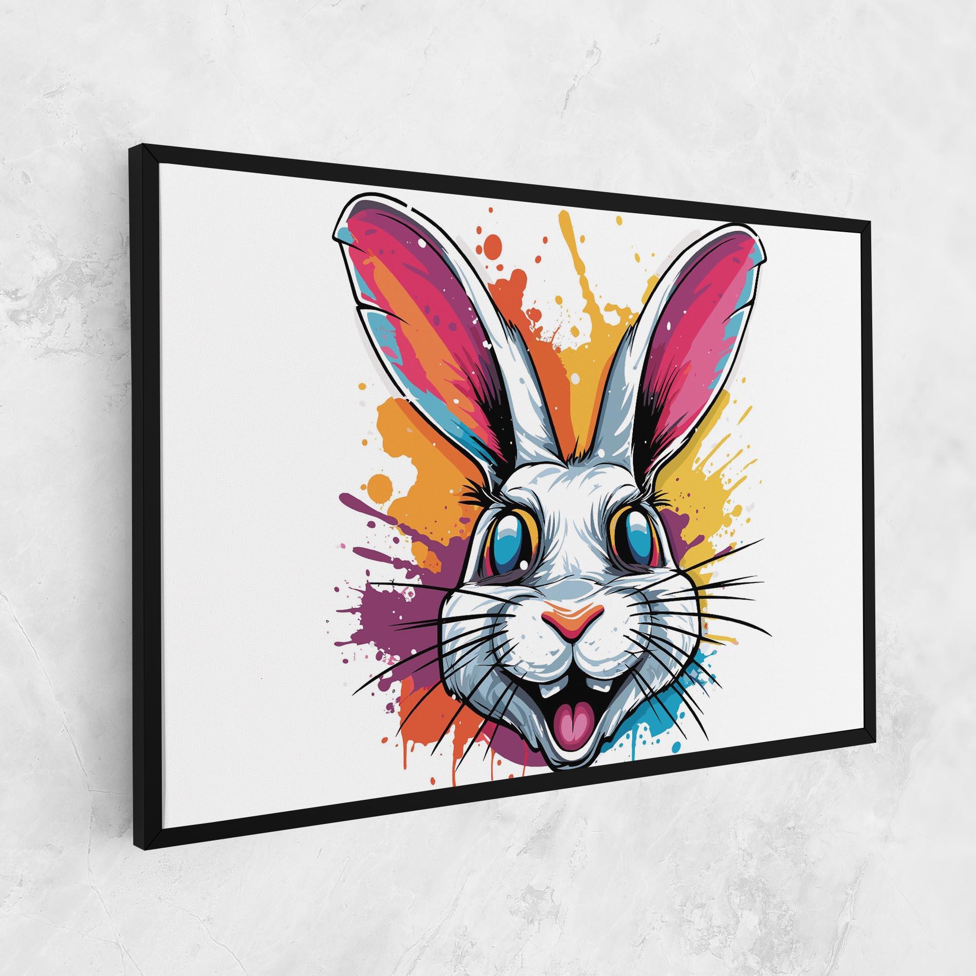Картина на платно Crazy Bunny mockup 1