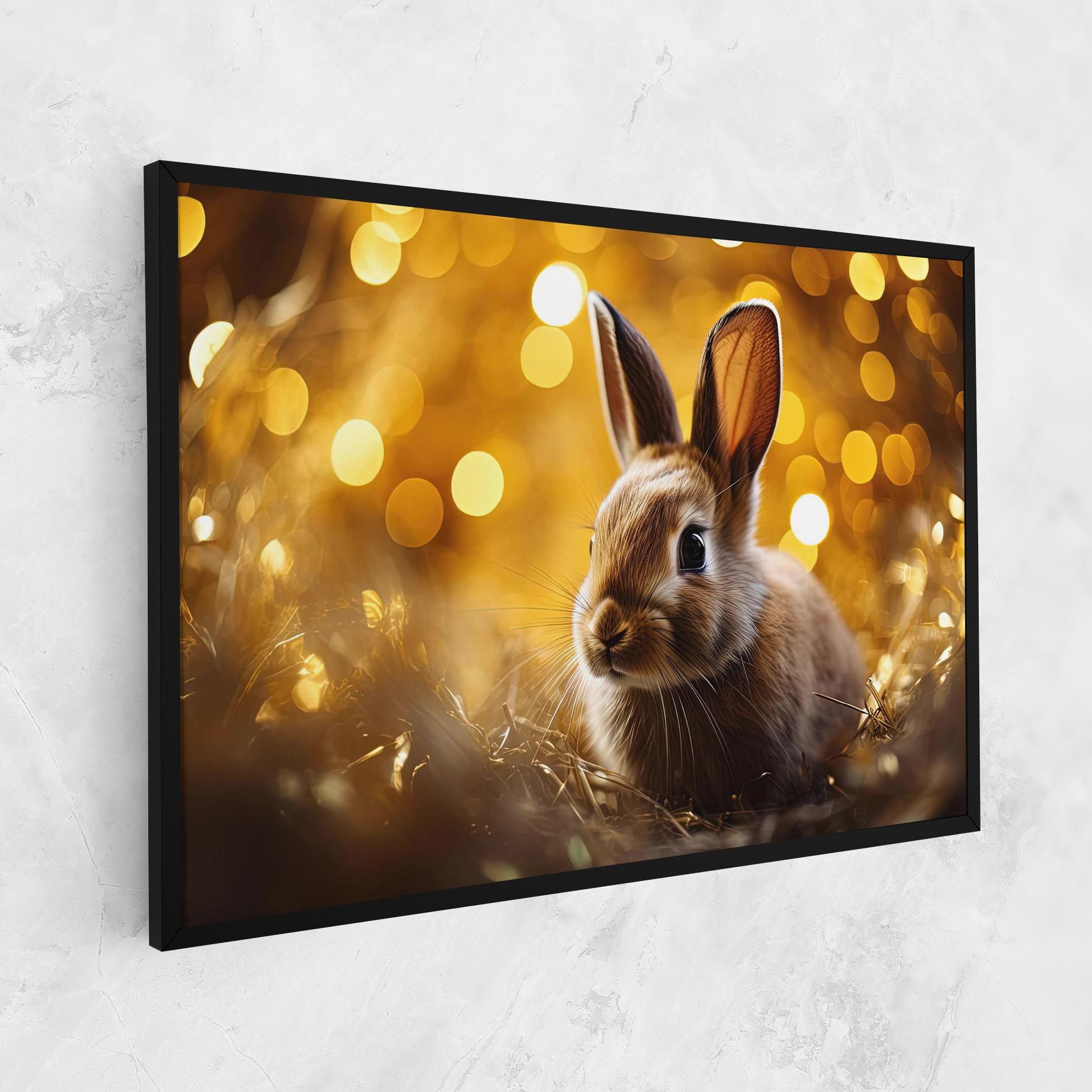 Gold Lights Bunny mockup 1
