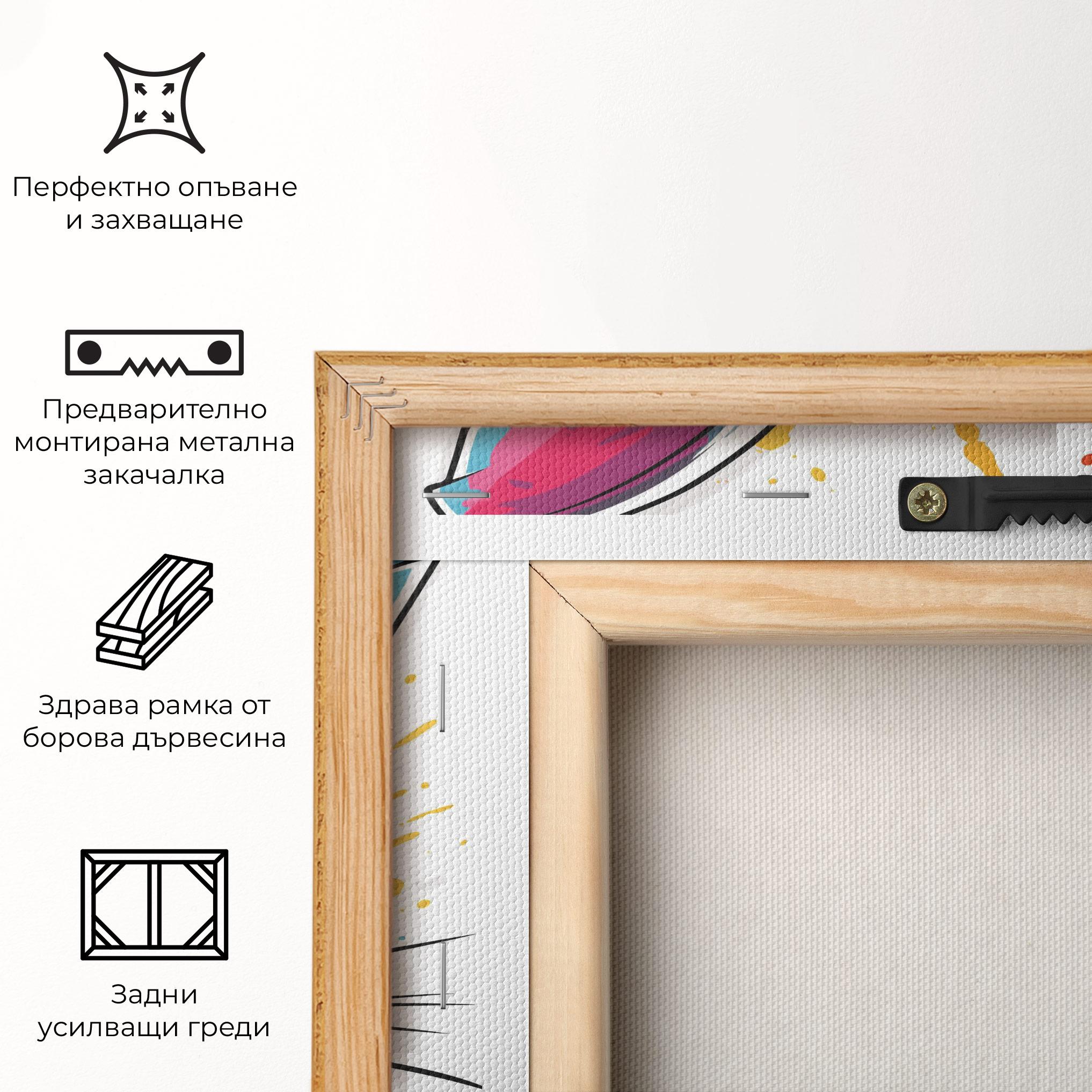 Картина на платно Crazy Bunny mockup 5