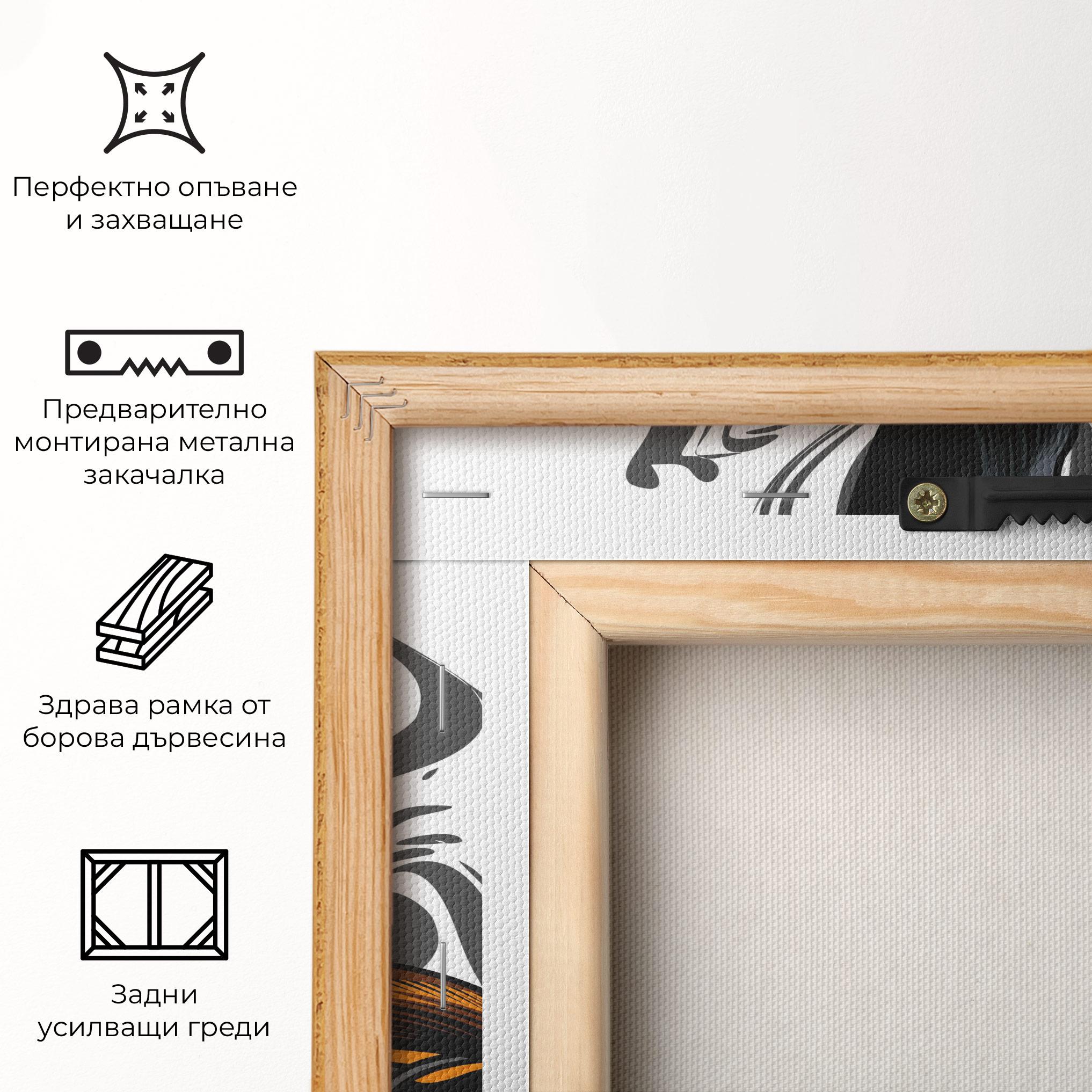 Картина на платно Cyborg Yellow Bunny mockup 5