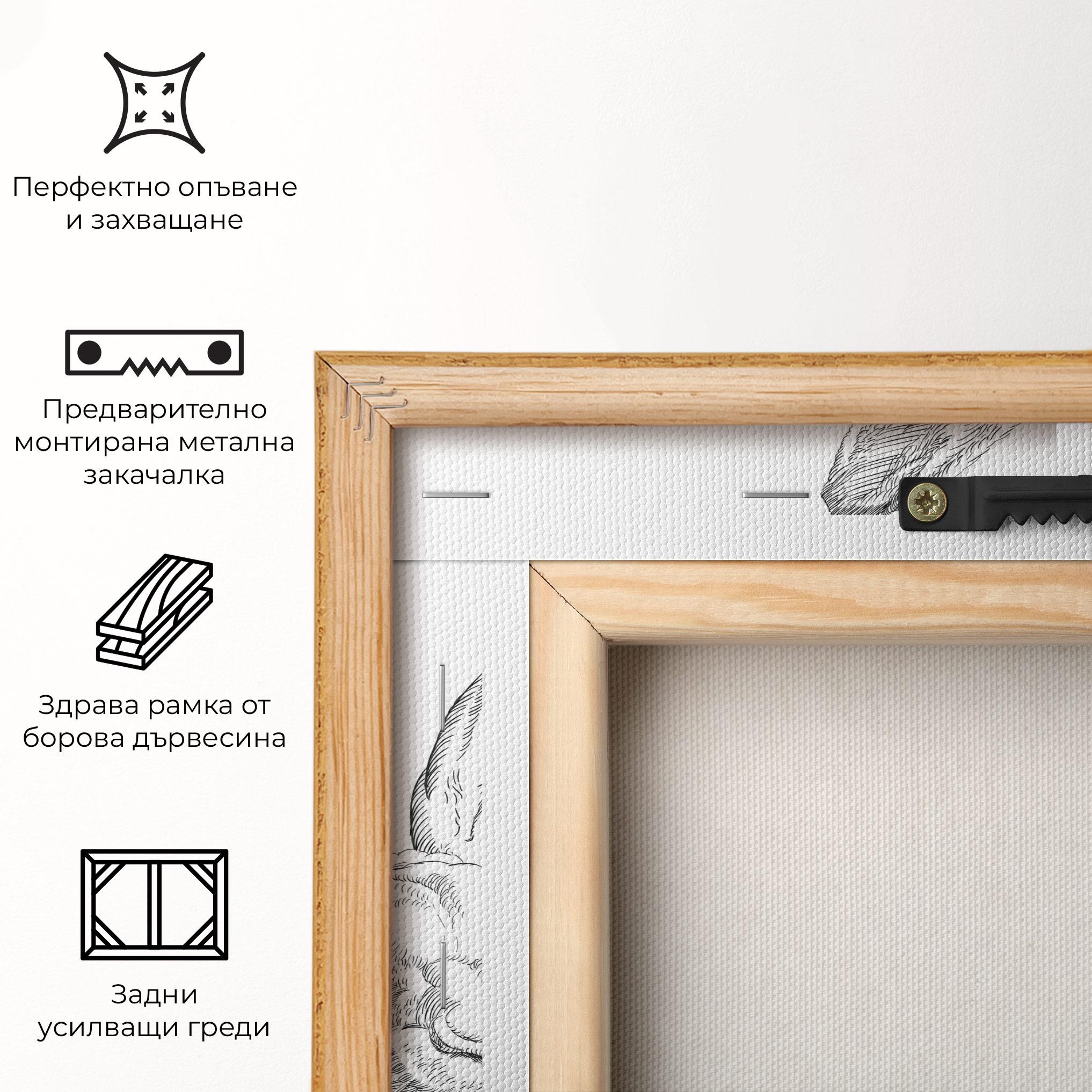 Картина на платно Hand Drawn Bunny mockup 5