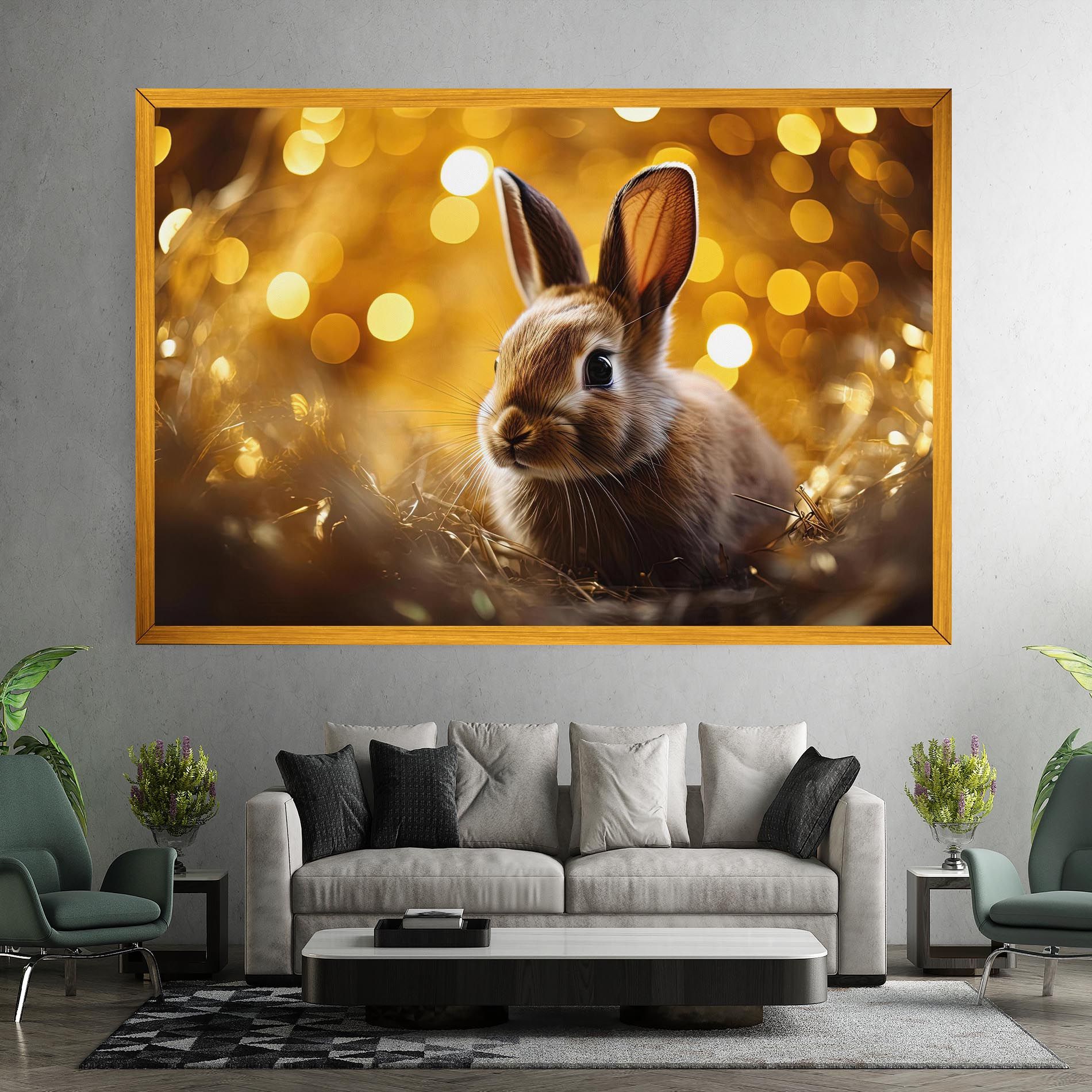 Gold Lights Bunny mockup 7