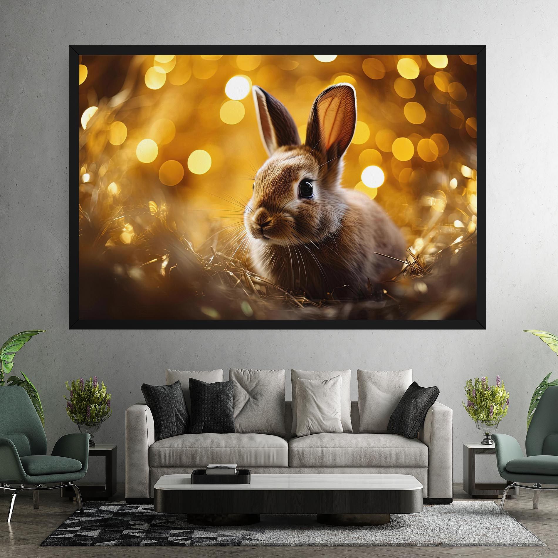 Gold Lights Bunny mockup 7