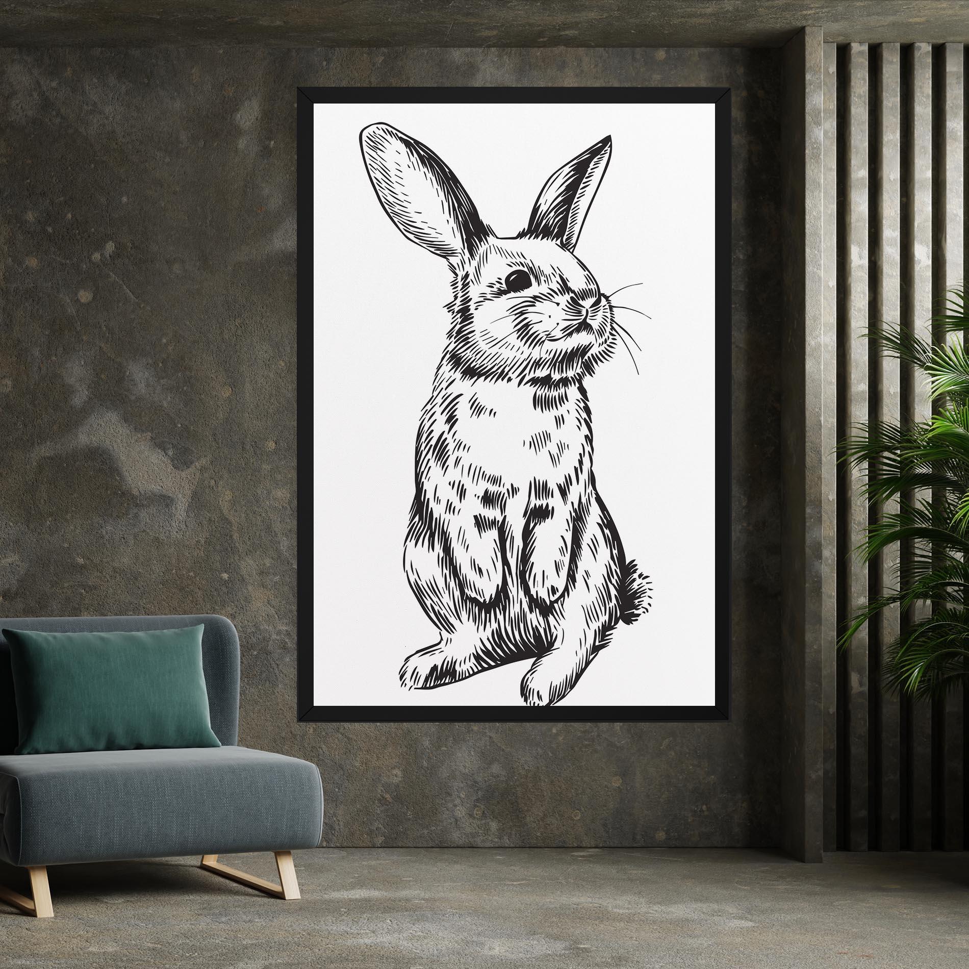 Картина на платно Cute Bunny mockup 7