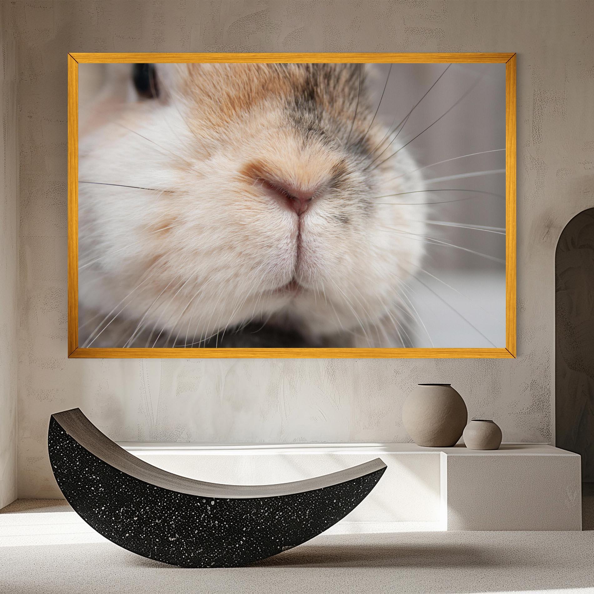 Картина на платно Close Up Bunny mockup 8