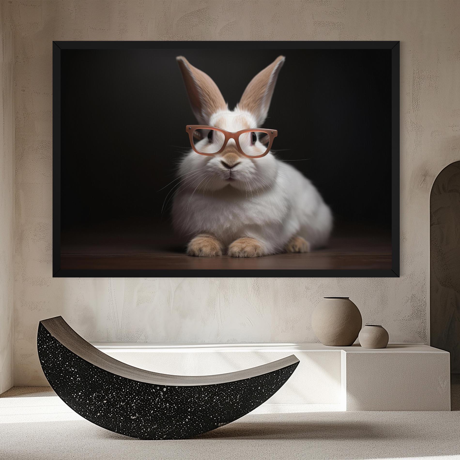 Картина на платно Eyeglasses Bunny mockup 8