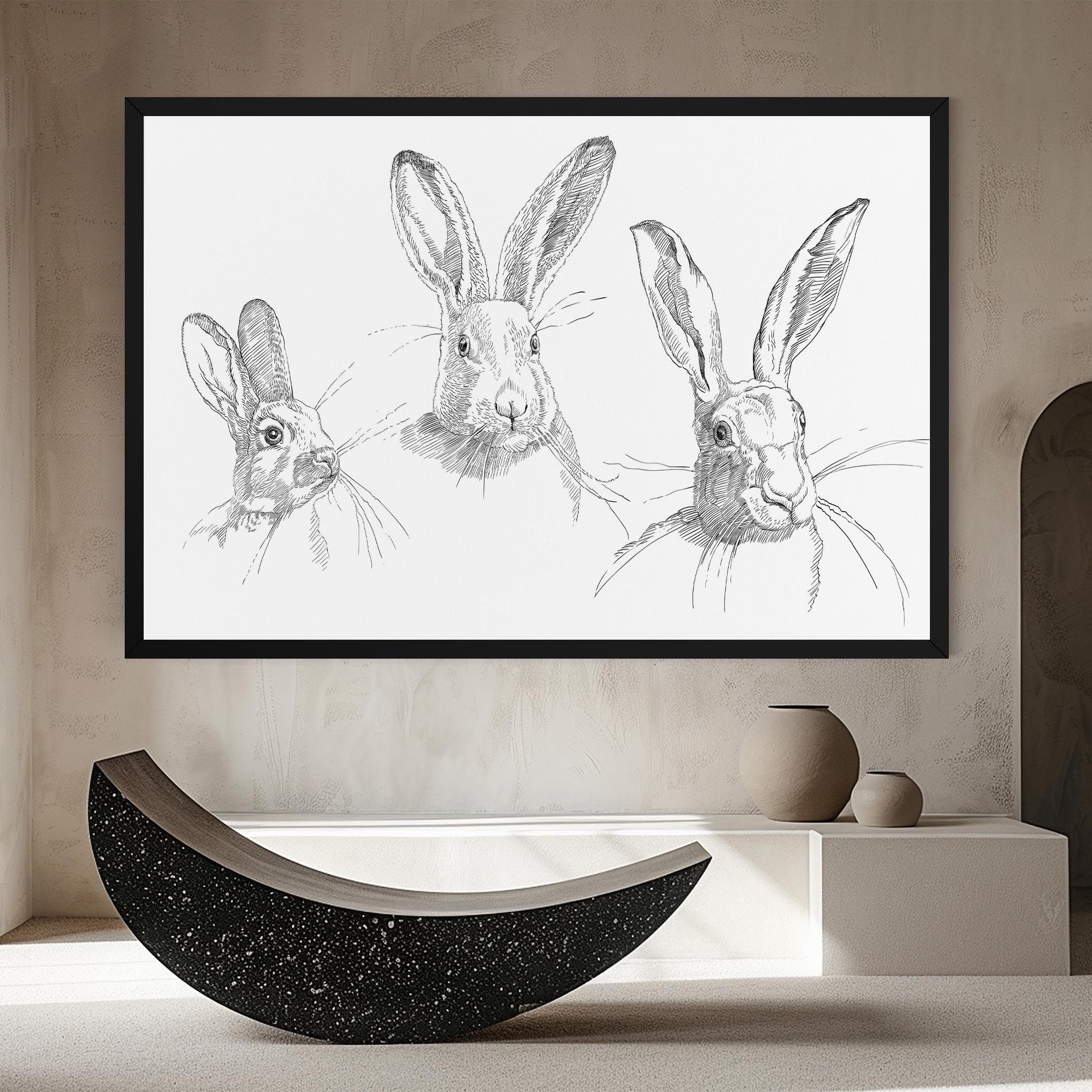 Hand Drawn Bunny mockup 8