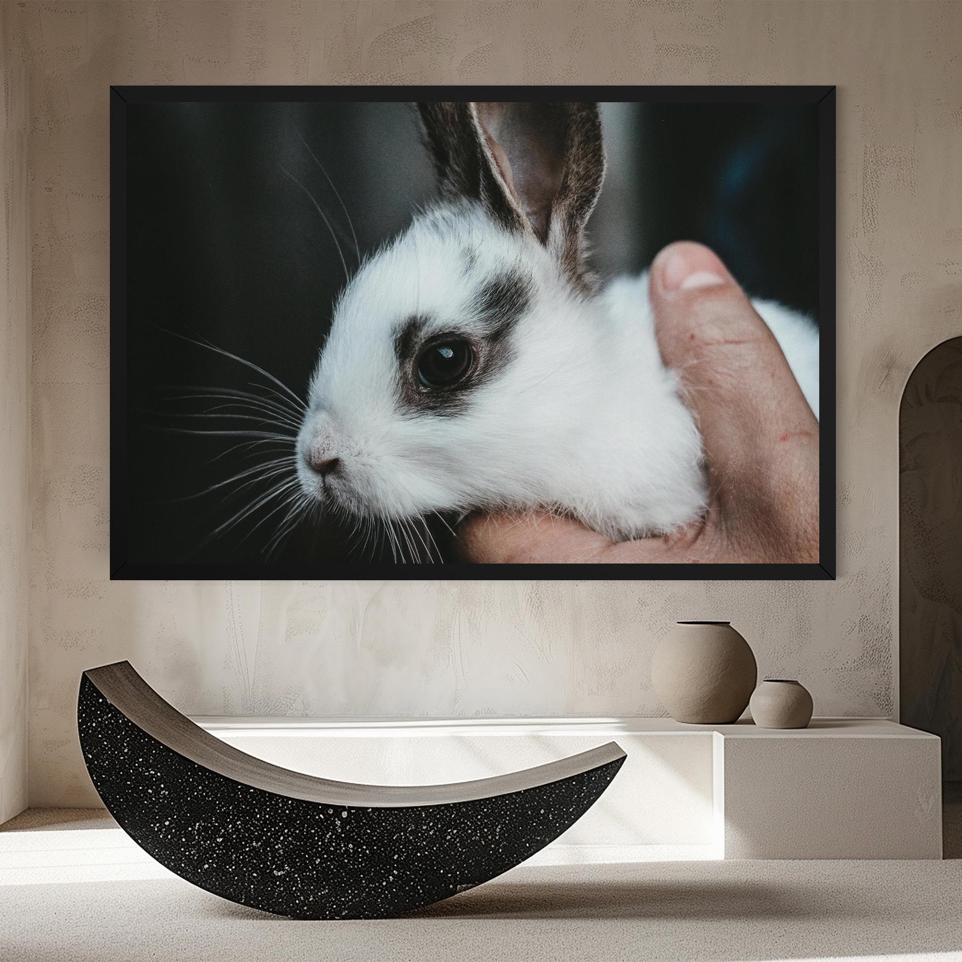 Holding Cute Bunny mockup 8