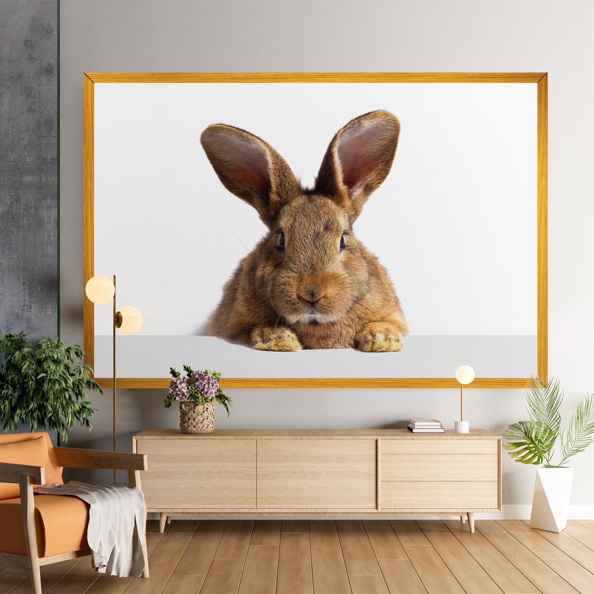 Картина на платно Brown Cute Bunny mockup 9