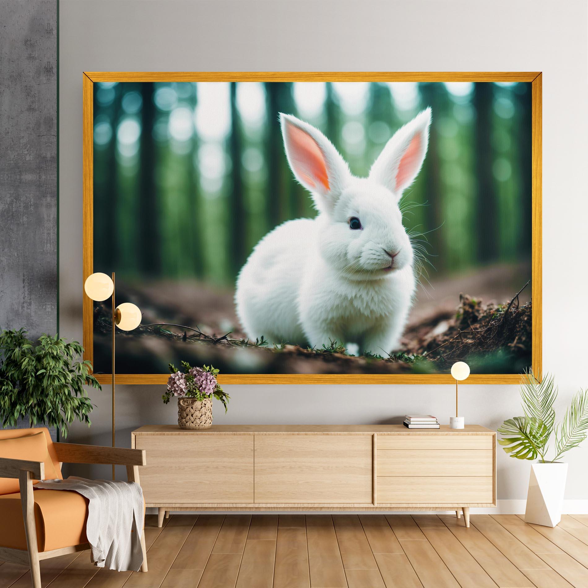 Картина на платно Forest Bunny mockup 9