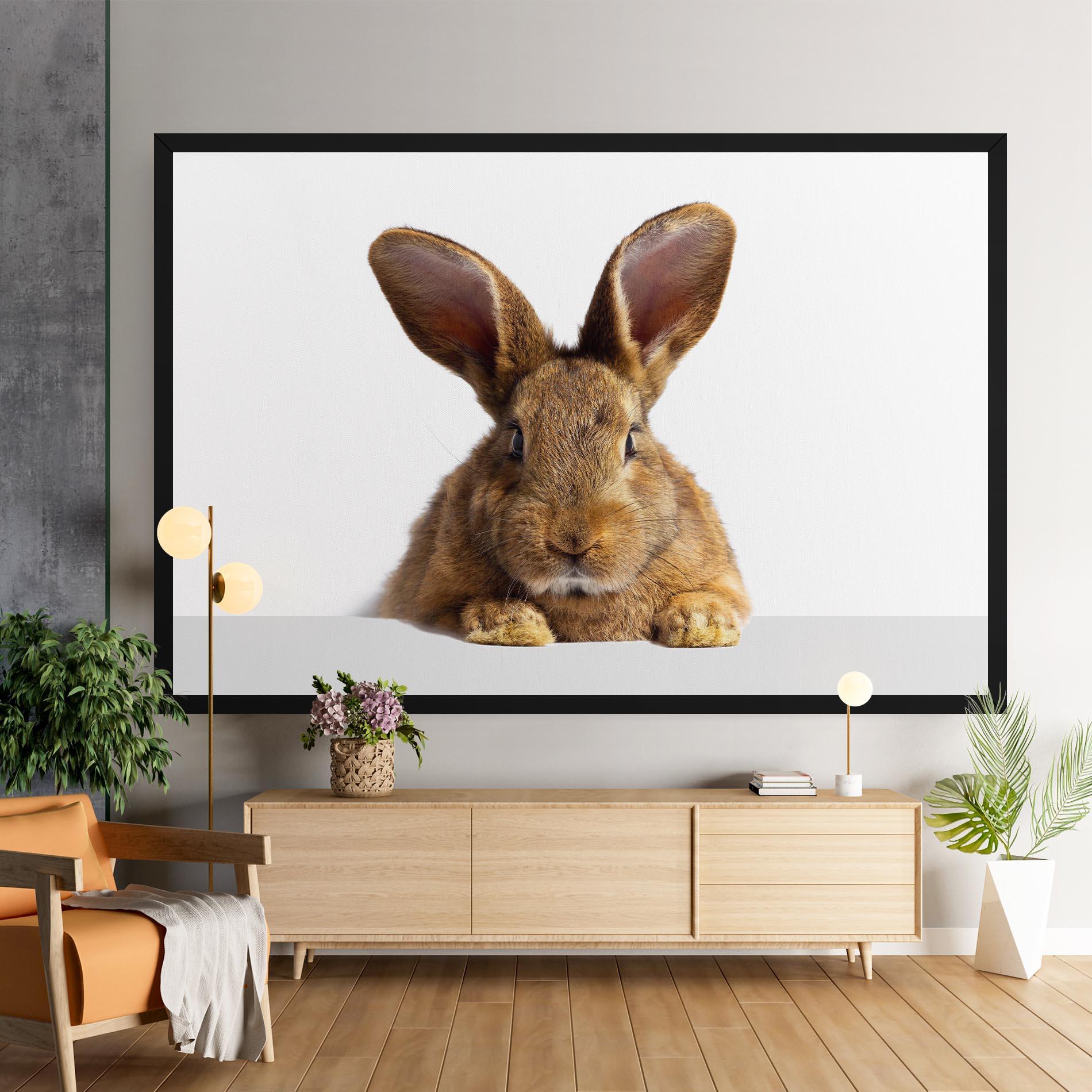 Картина на платно Brown Cute Bunny mockup 9
