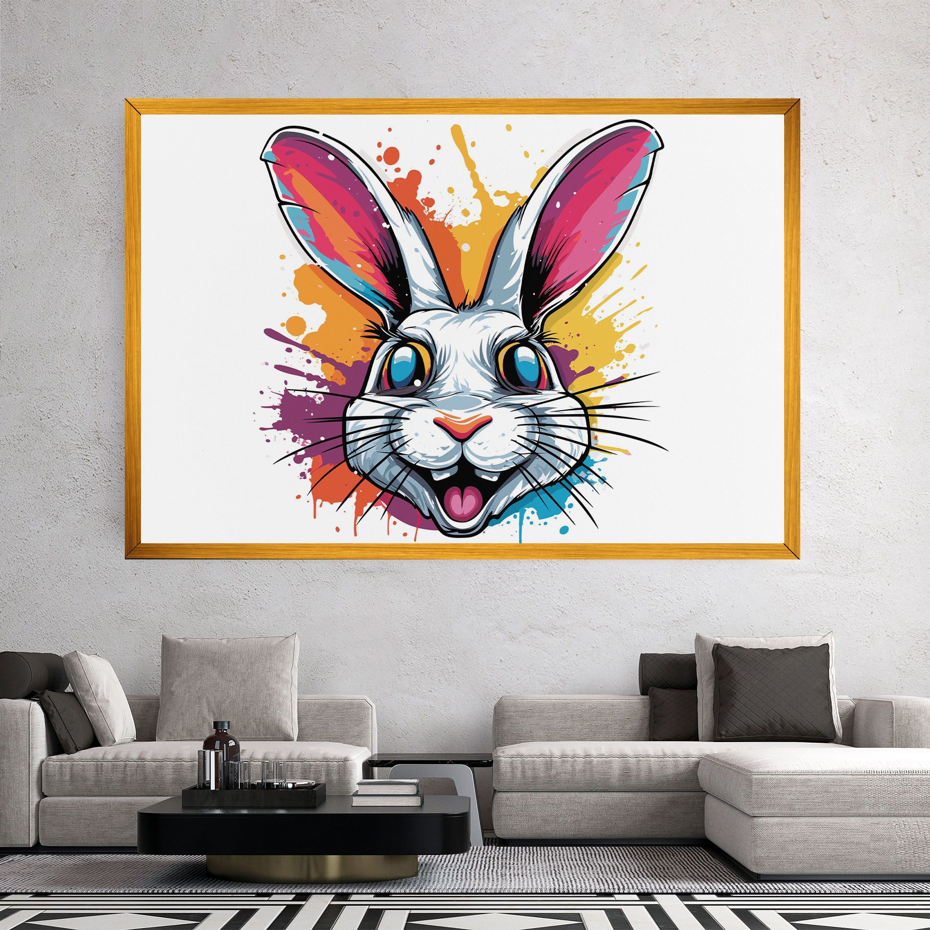Crazy Bunny mockup 2