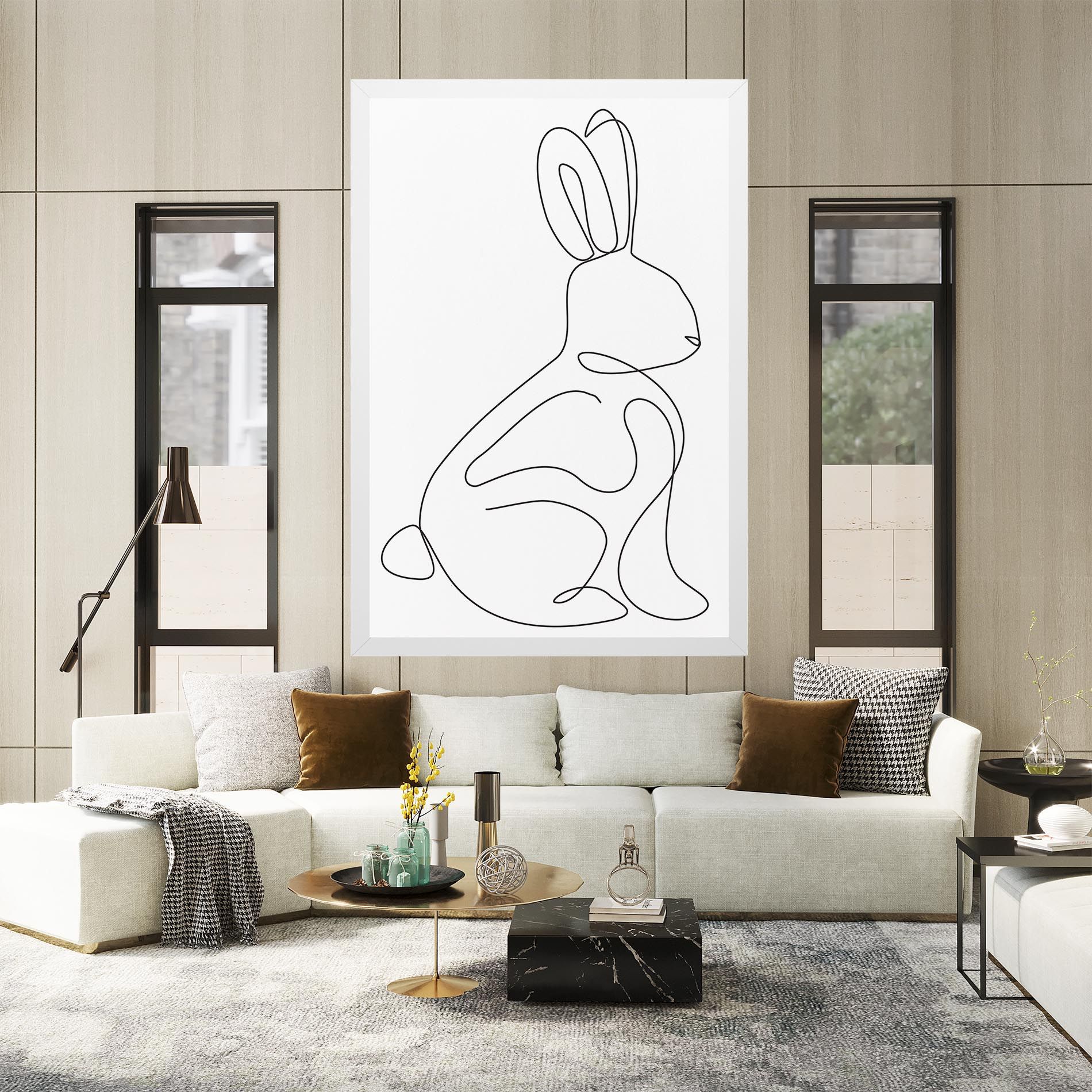 Cute Rabbit mockup 2