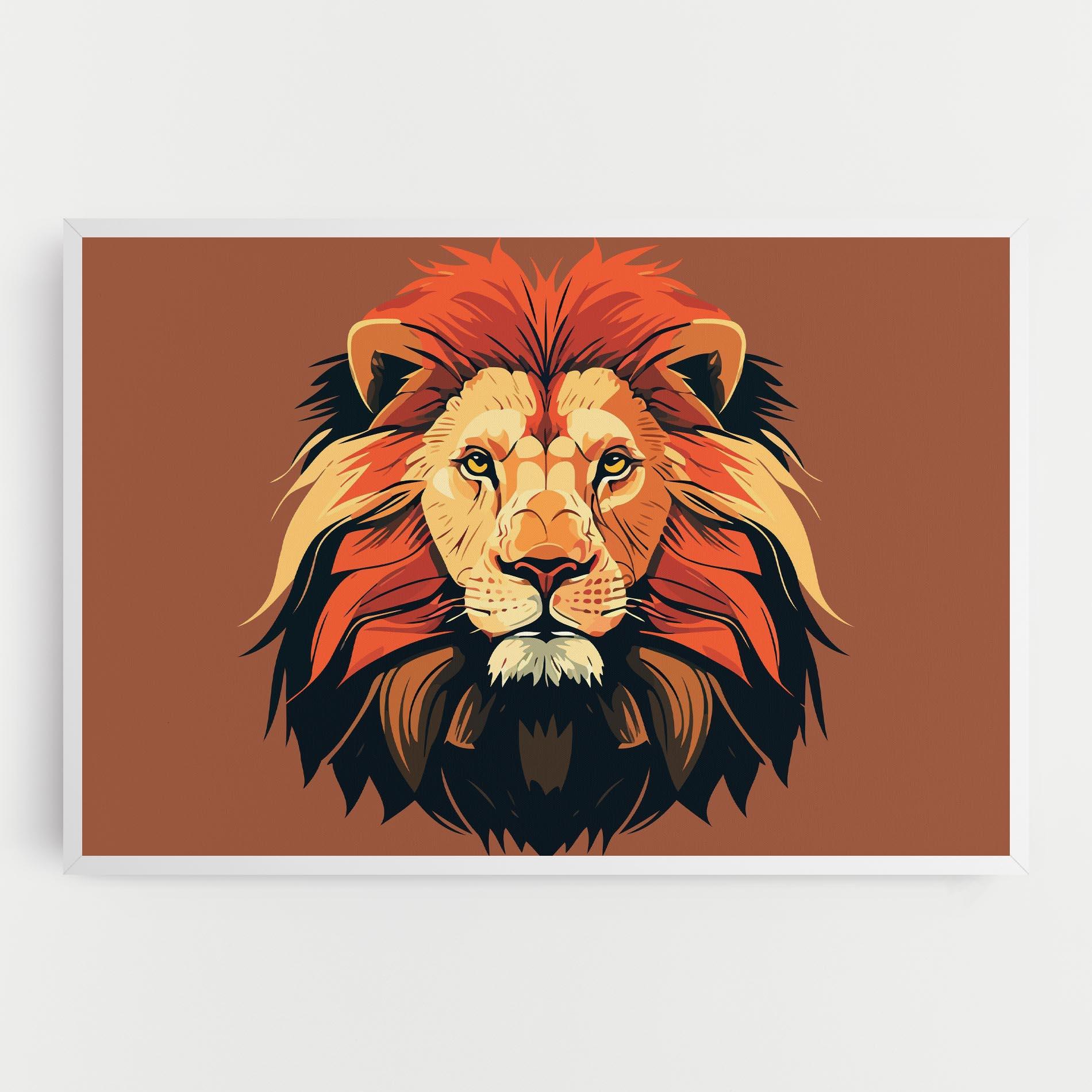 Картина на платно African Lion mockup 0