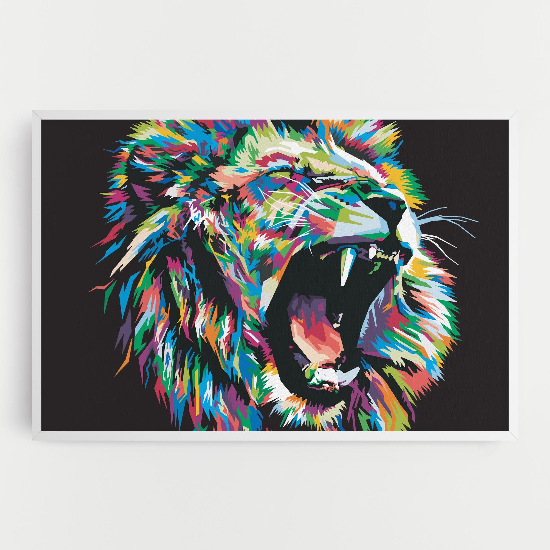 Green Blue Lion mockup 0