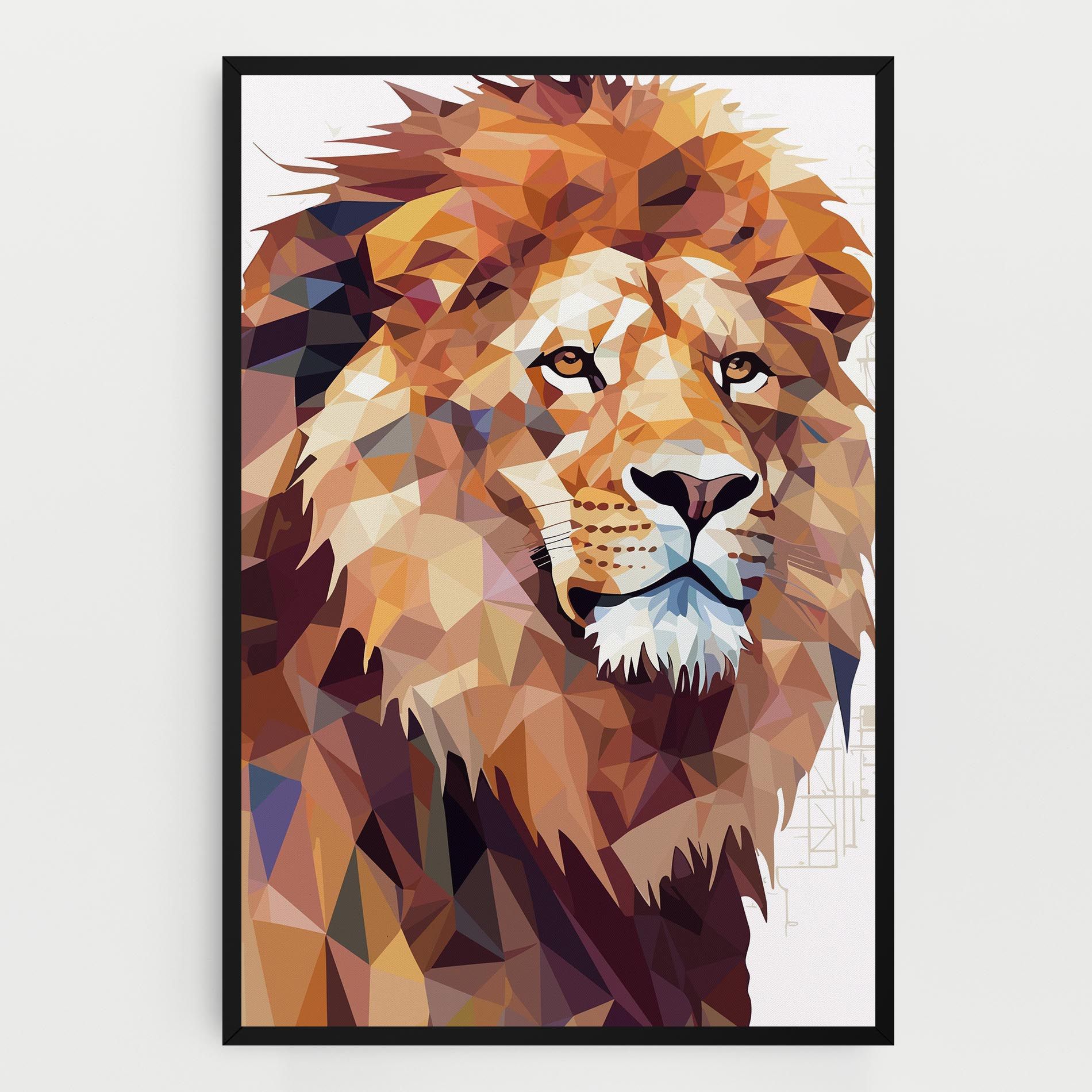Artistic Lion Head mockup 0