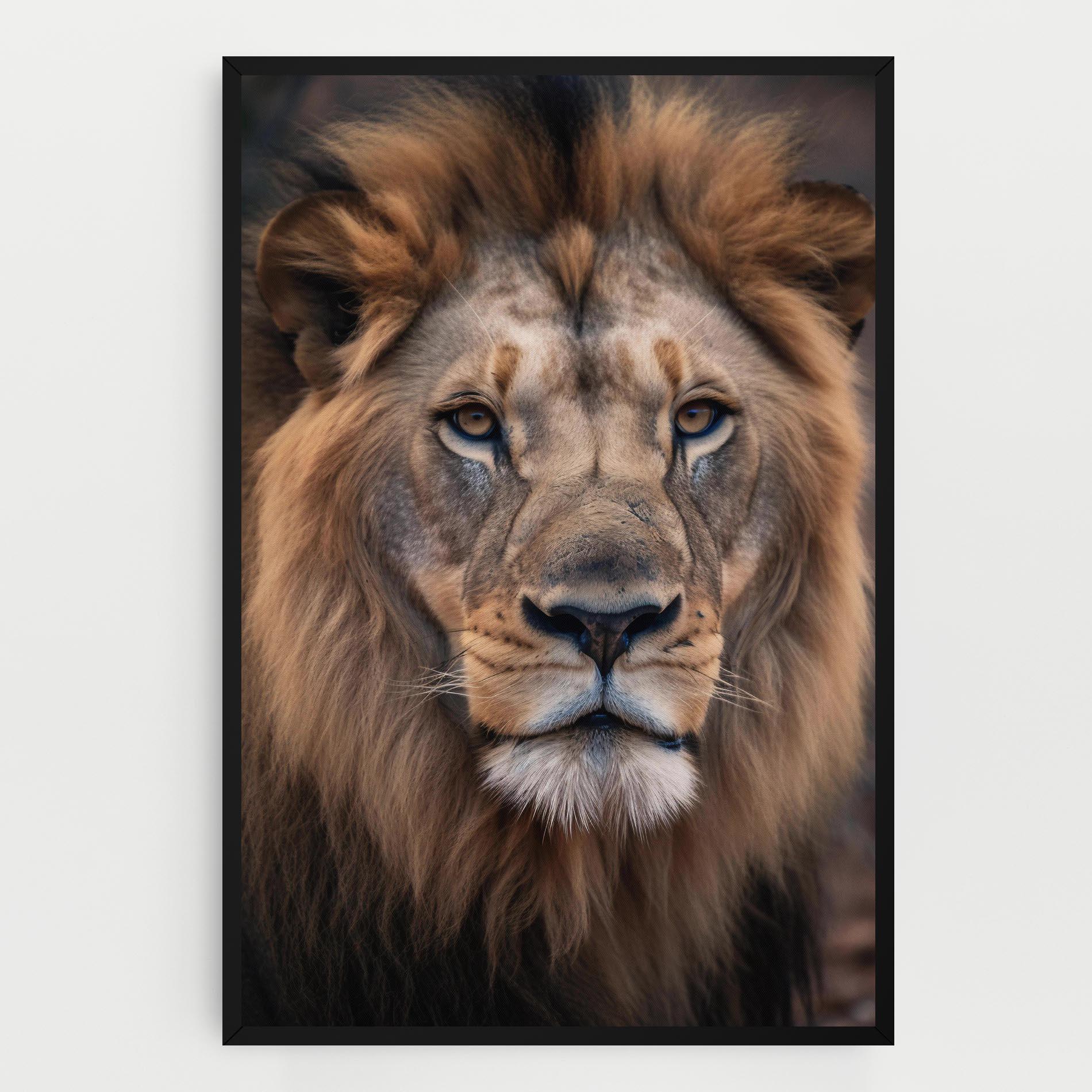 Картина на платно Wild Lion View mockup 0