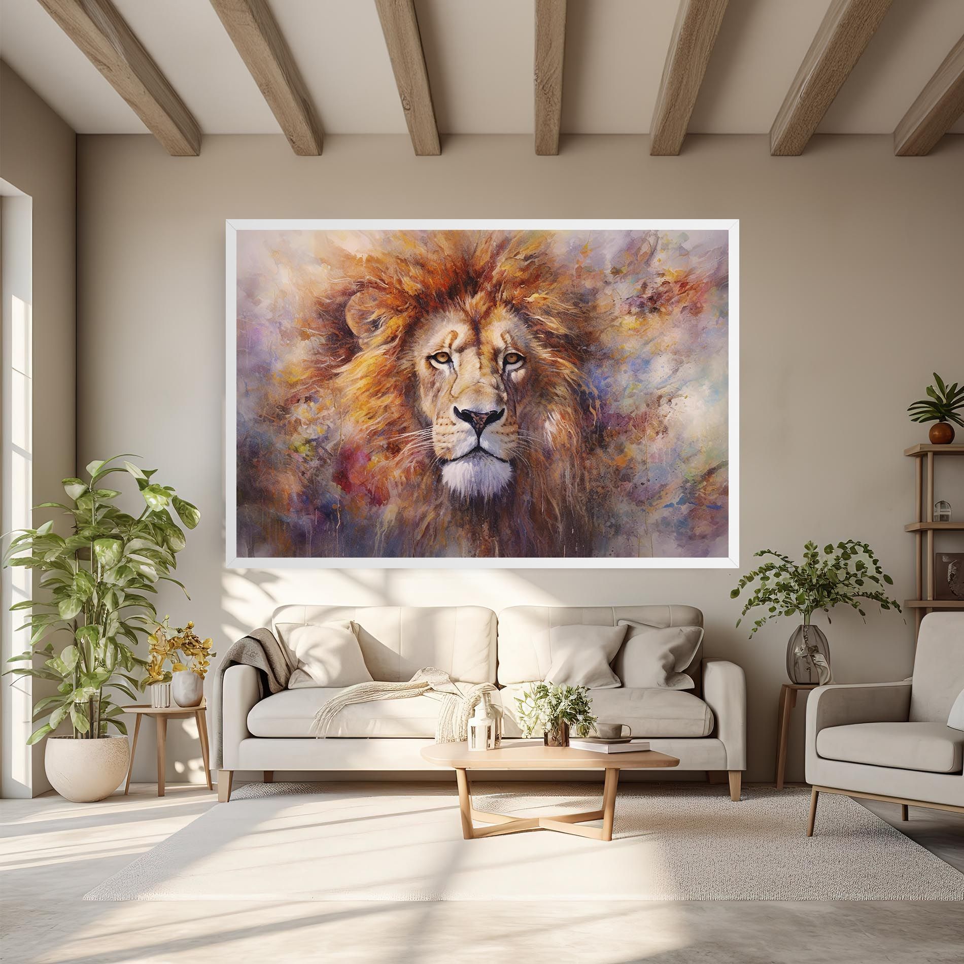 Abstract Lion Head mockup 6