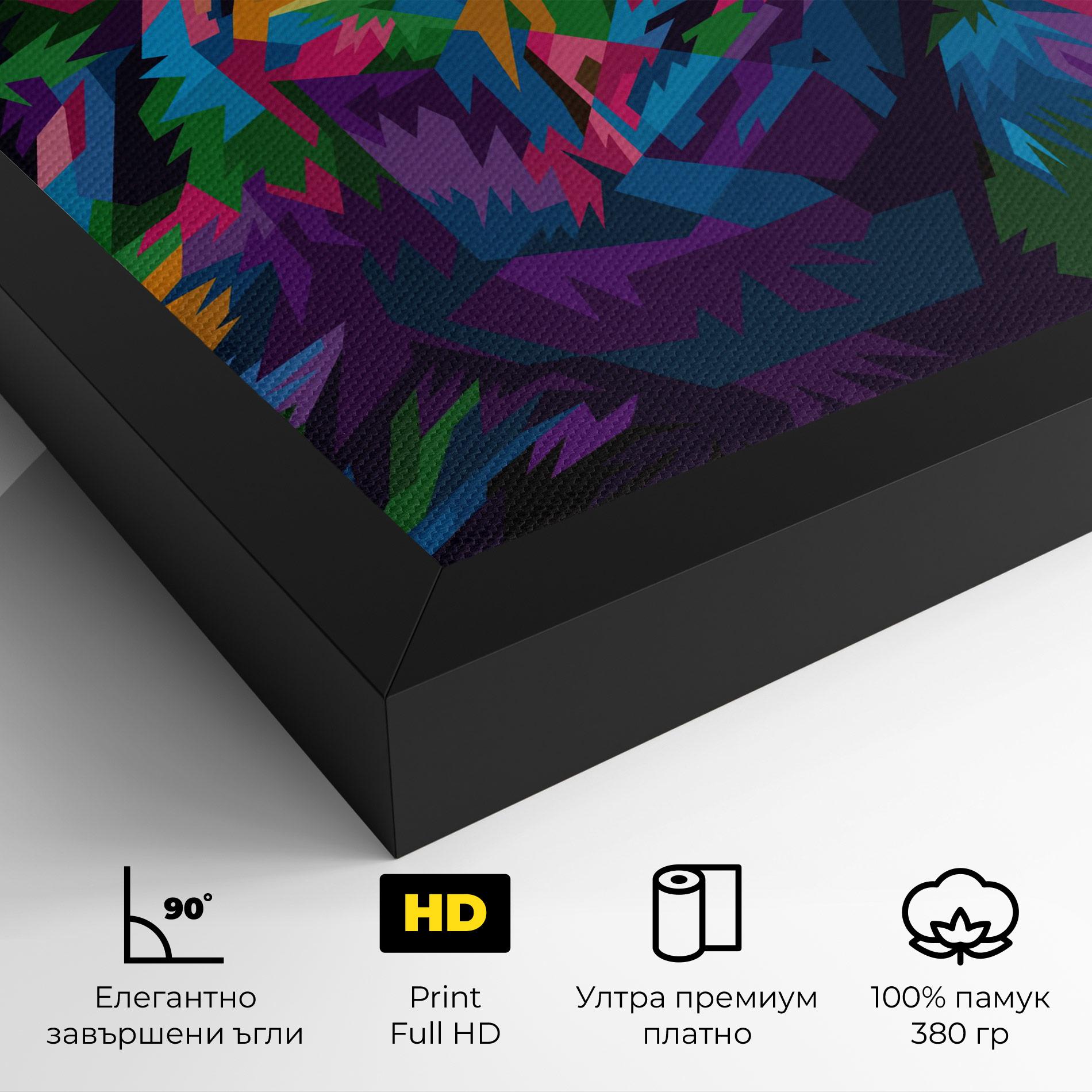 Картина на платно Cute Color Lion mockup 4