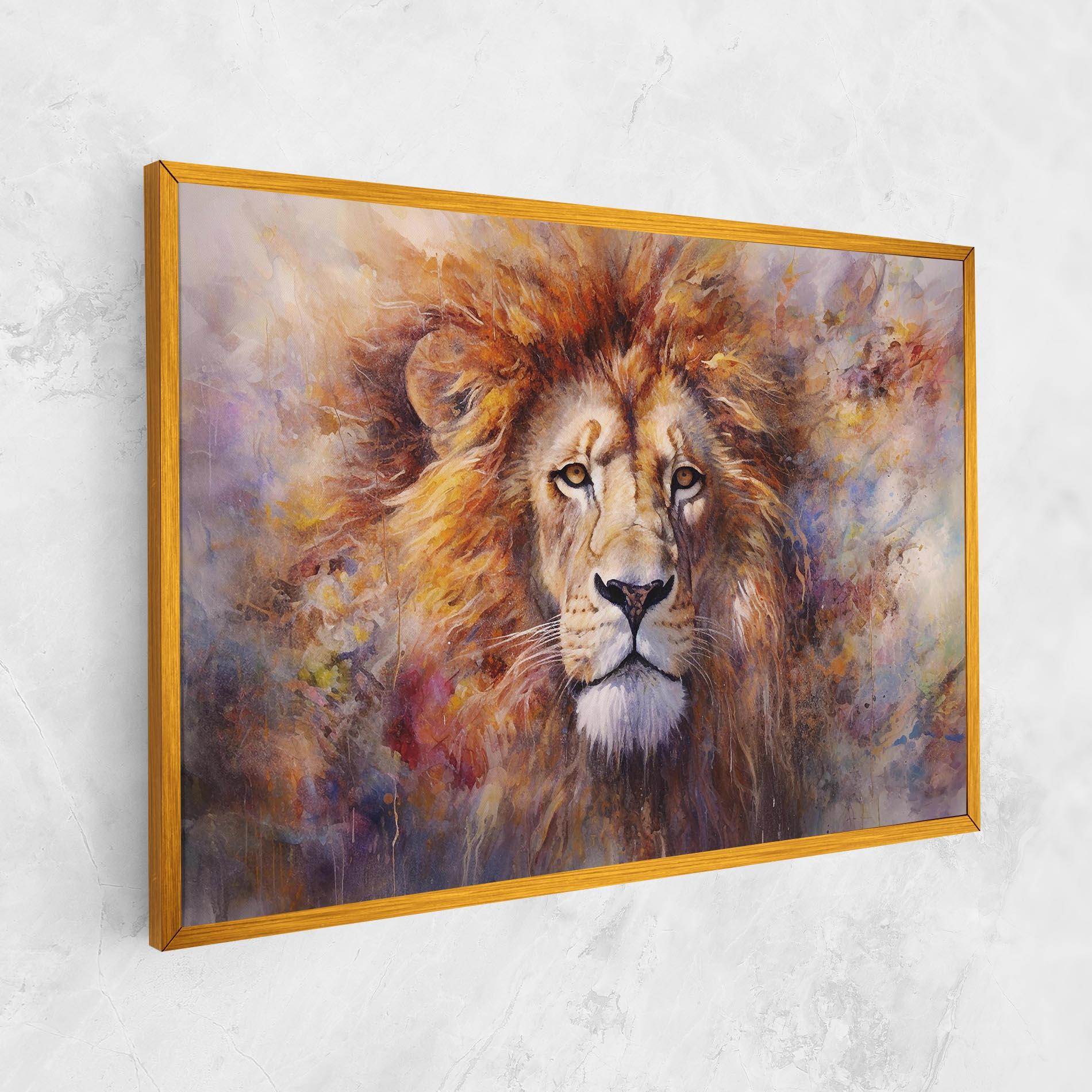 Картина на платно Abstract Lion Head mockup 1