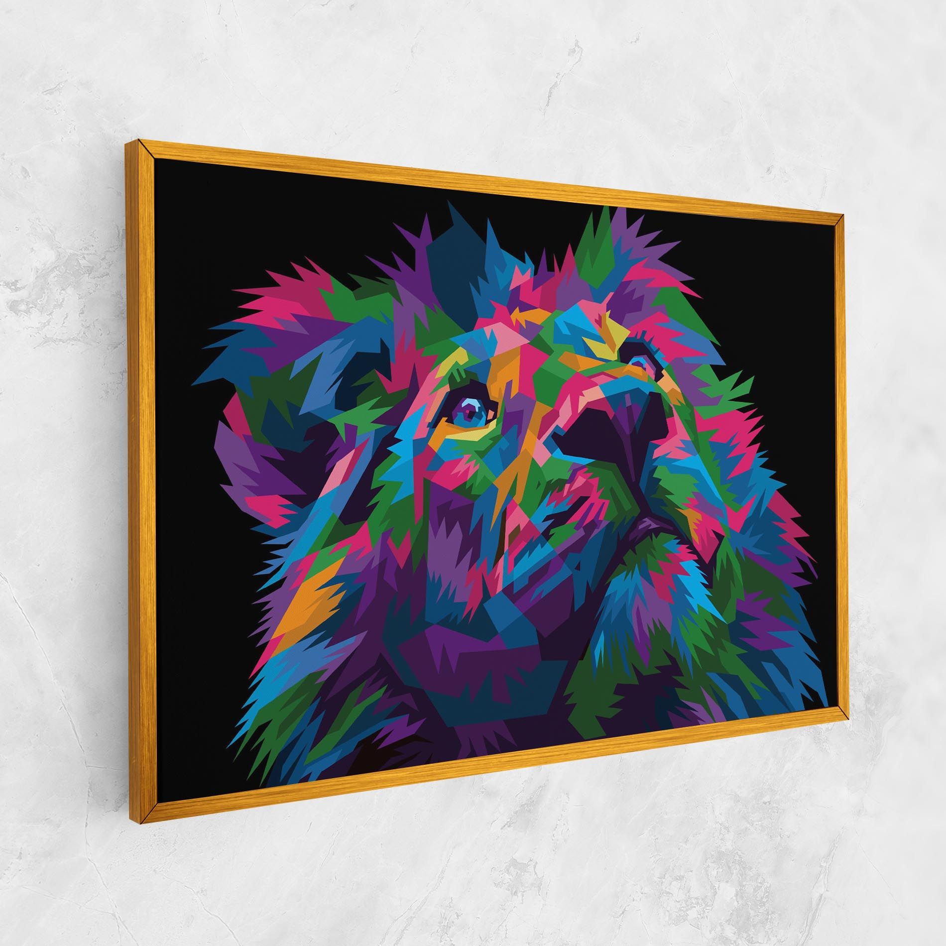 Cute Color Lion mockup 1