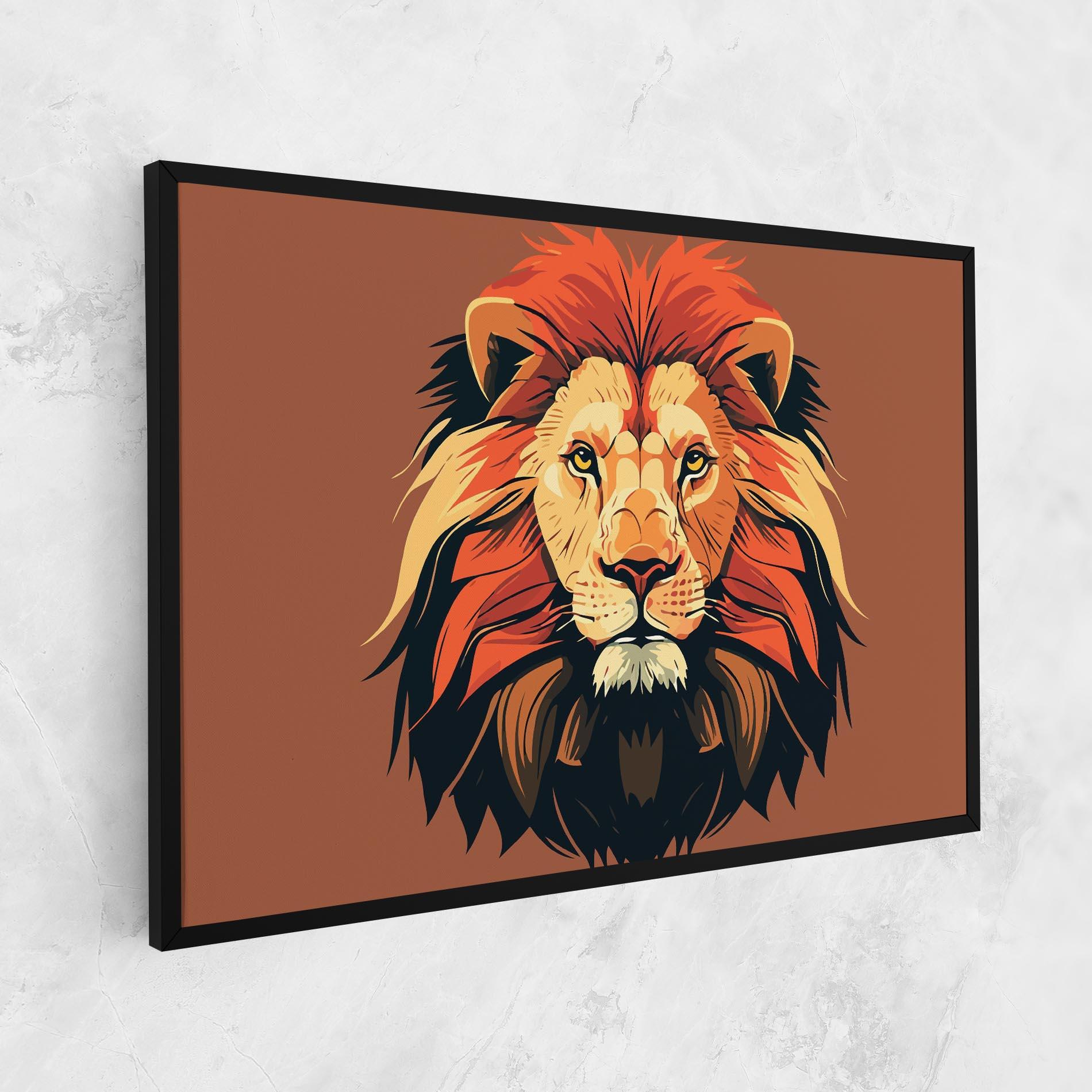 Картина на платно African Lion mockup 1