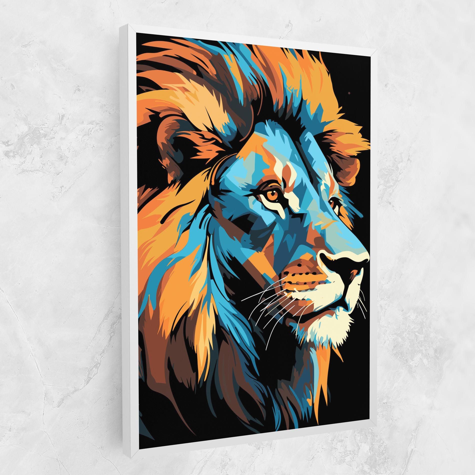 Blue Yellow Lion mockup 1