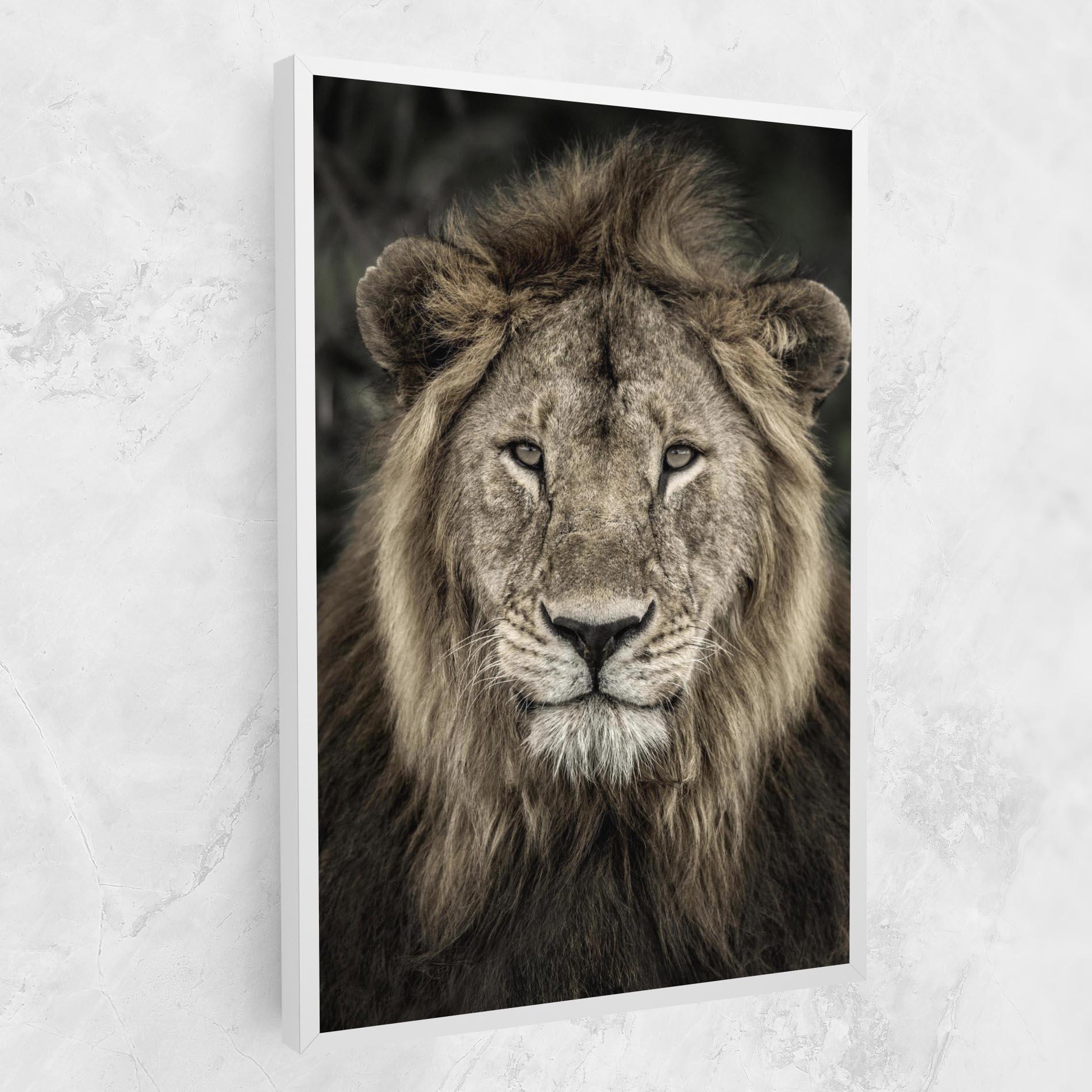 Картина на платно Lion Close Up mockup 1