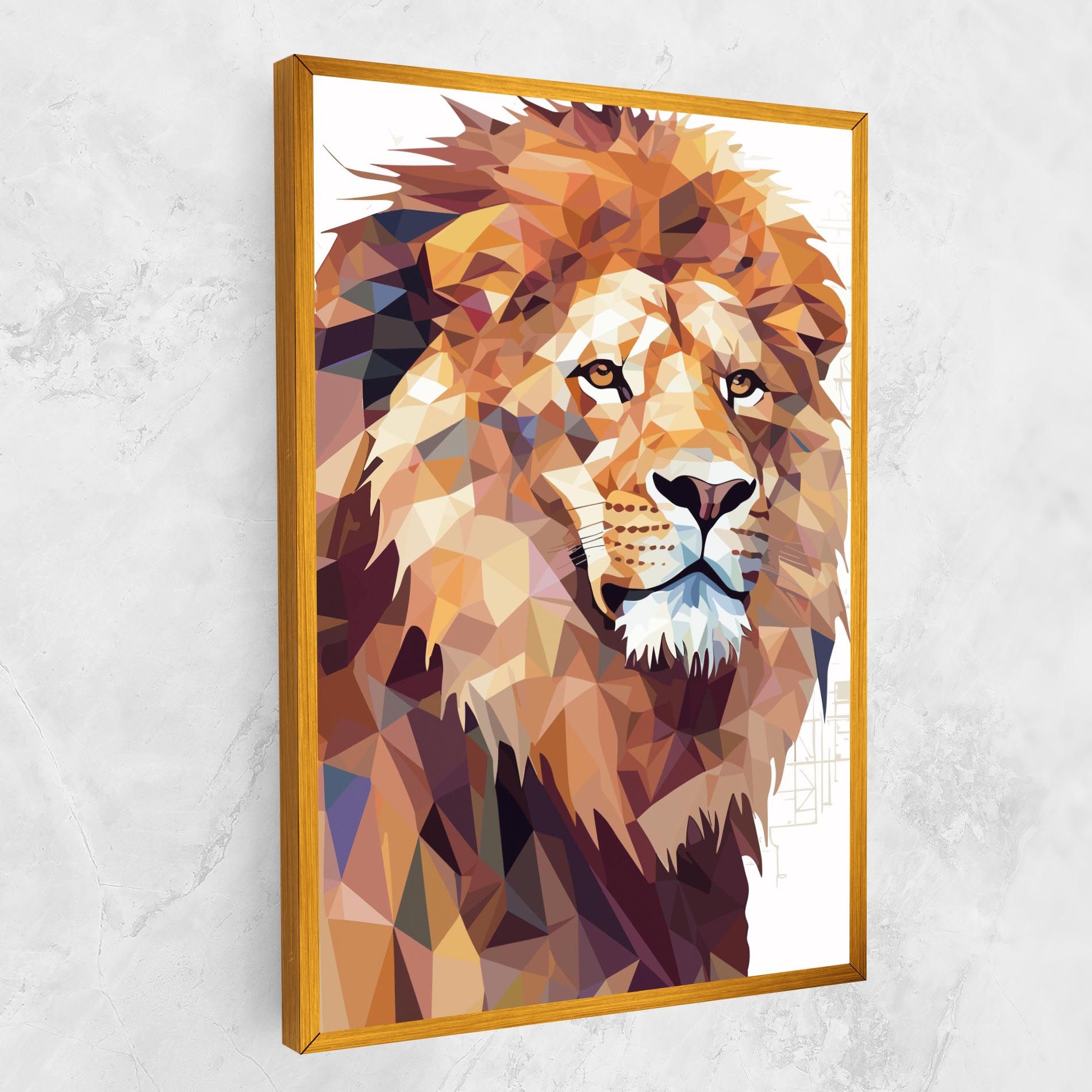 Artistic Lion Head mockup 1