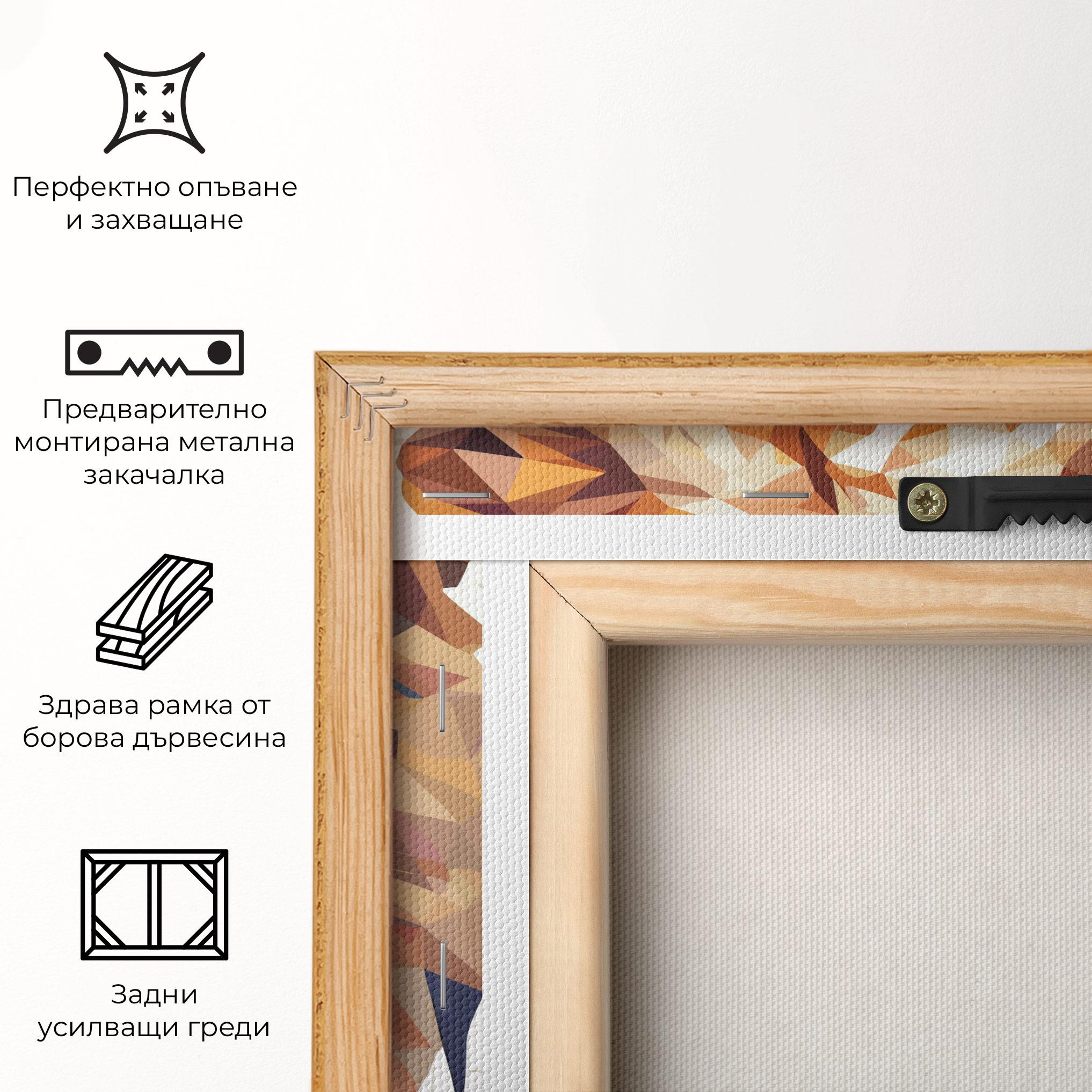 Картина на платно Artistic Lion Head mockup 5