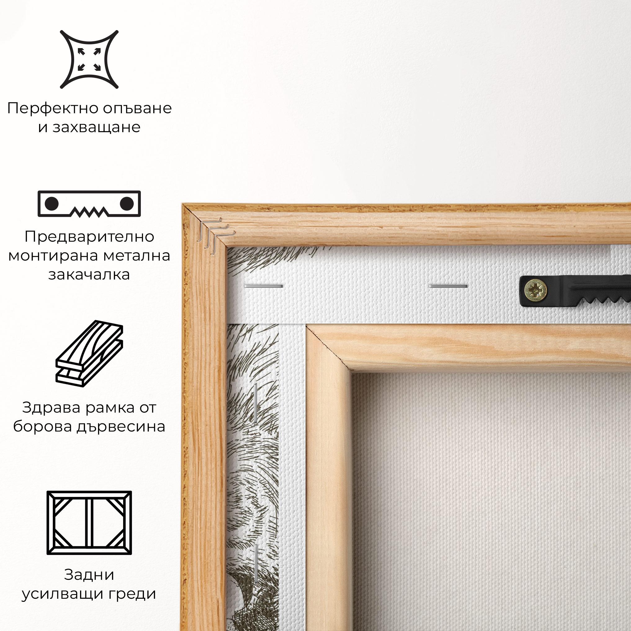 Картина на платно Lion For Text mockup 5