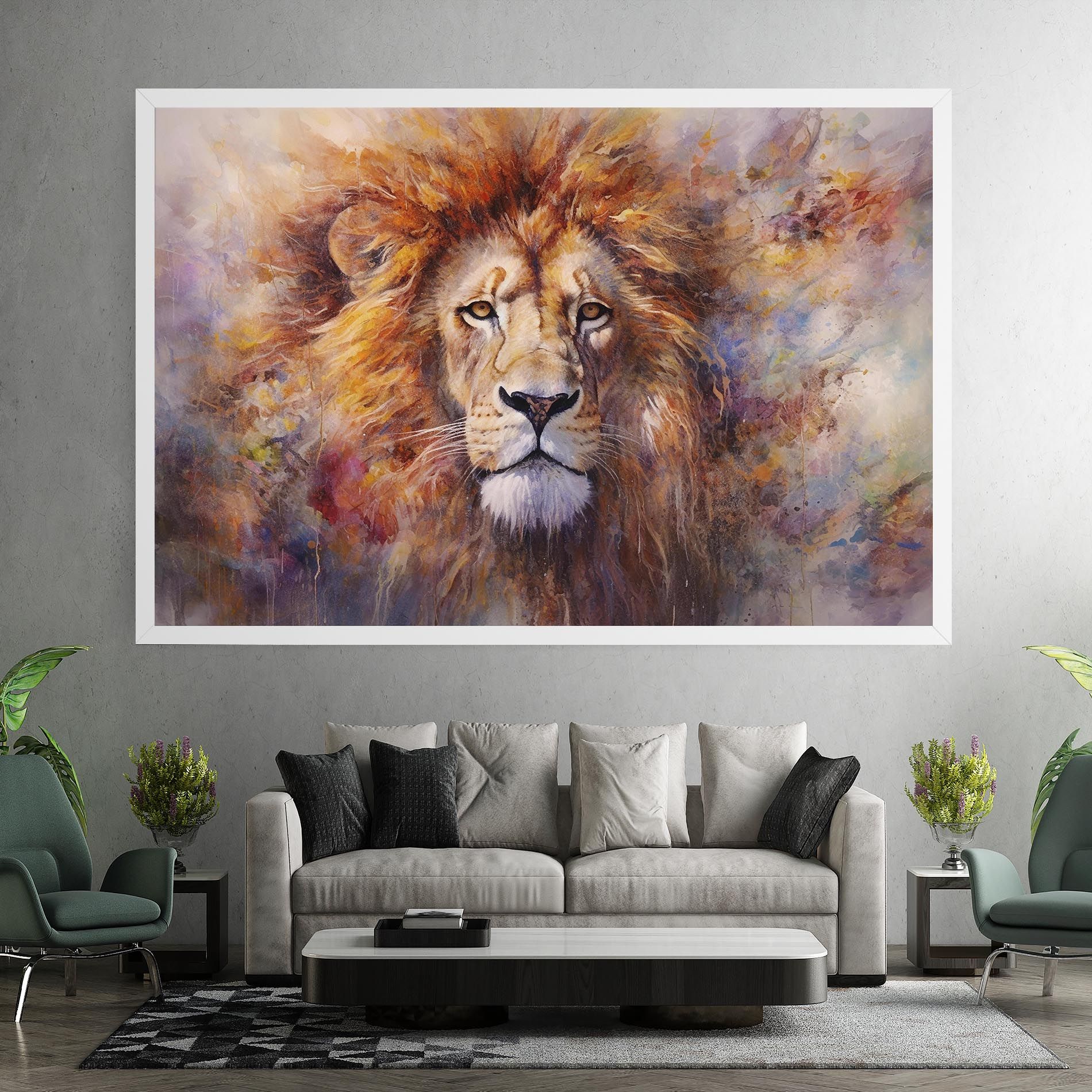 Abstract Lion Head mockup 7