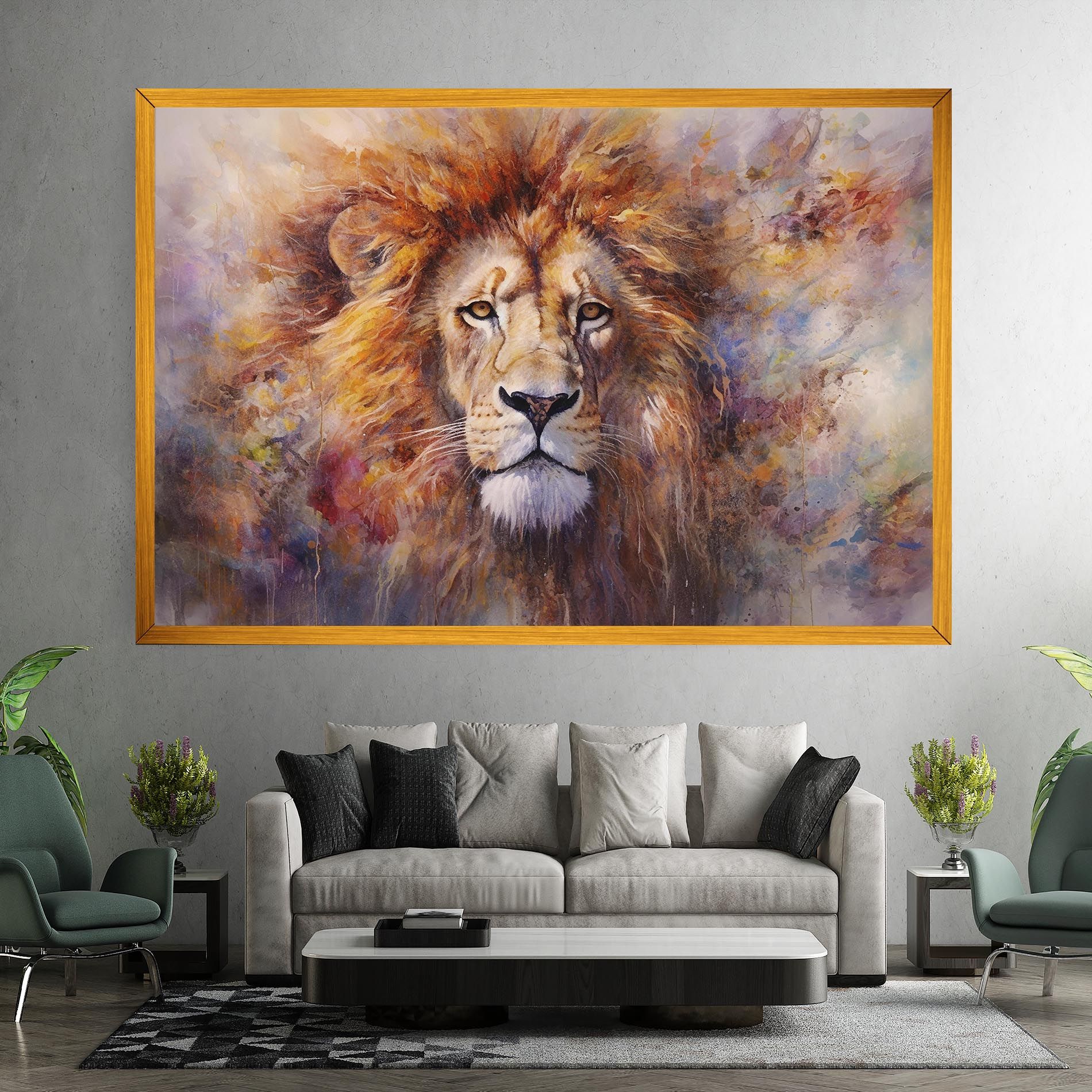 Abstract Lion Head mockup 7