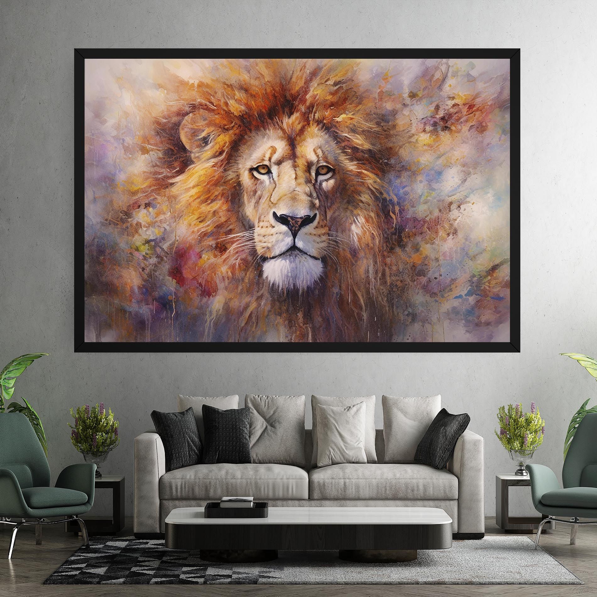 Abstract Lion Head mockup 7