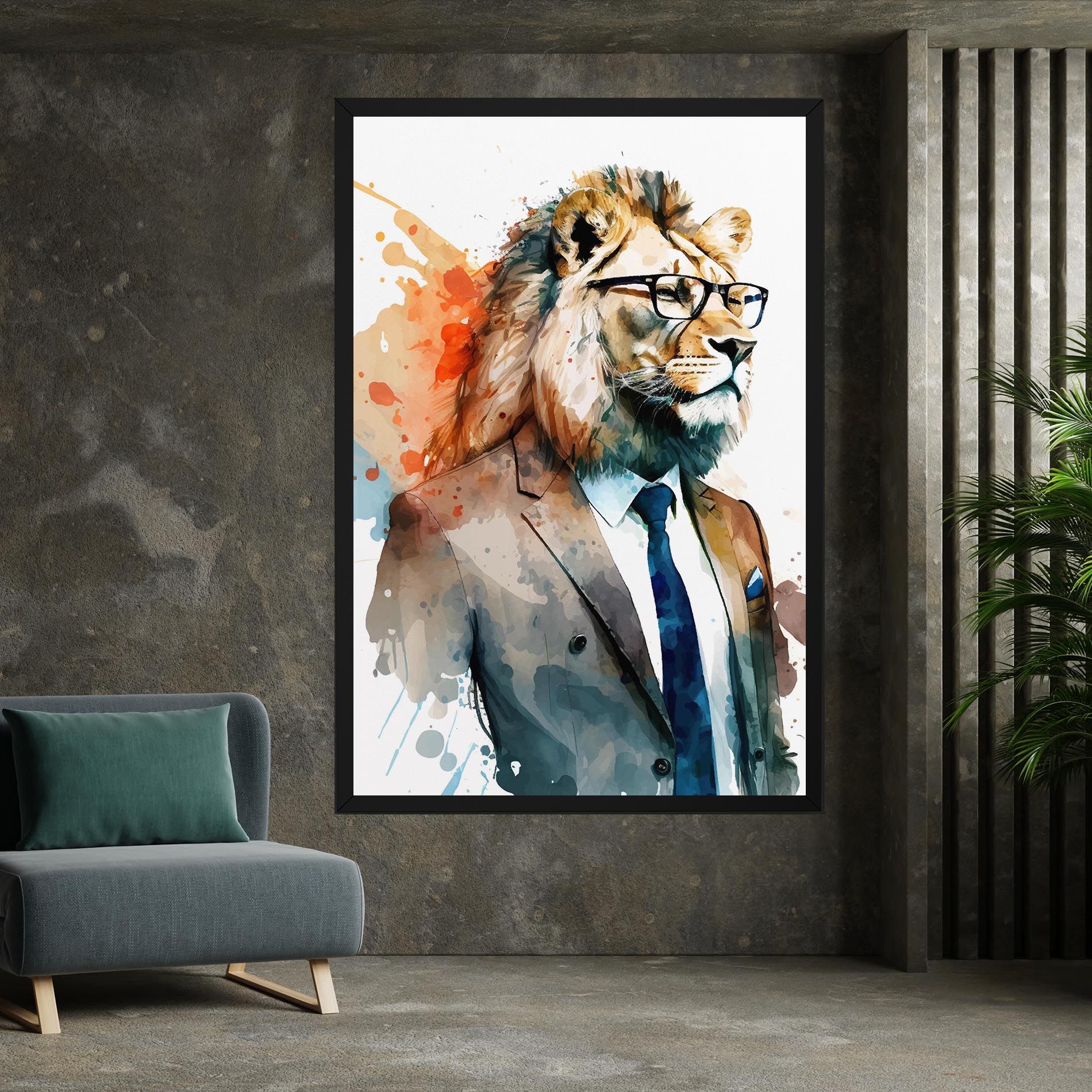 Brown Suit Lion mockup 7