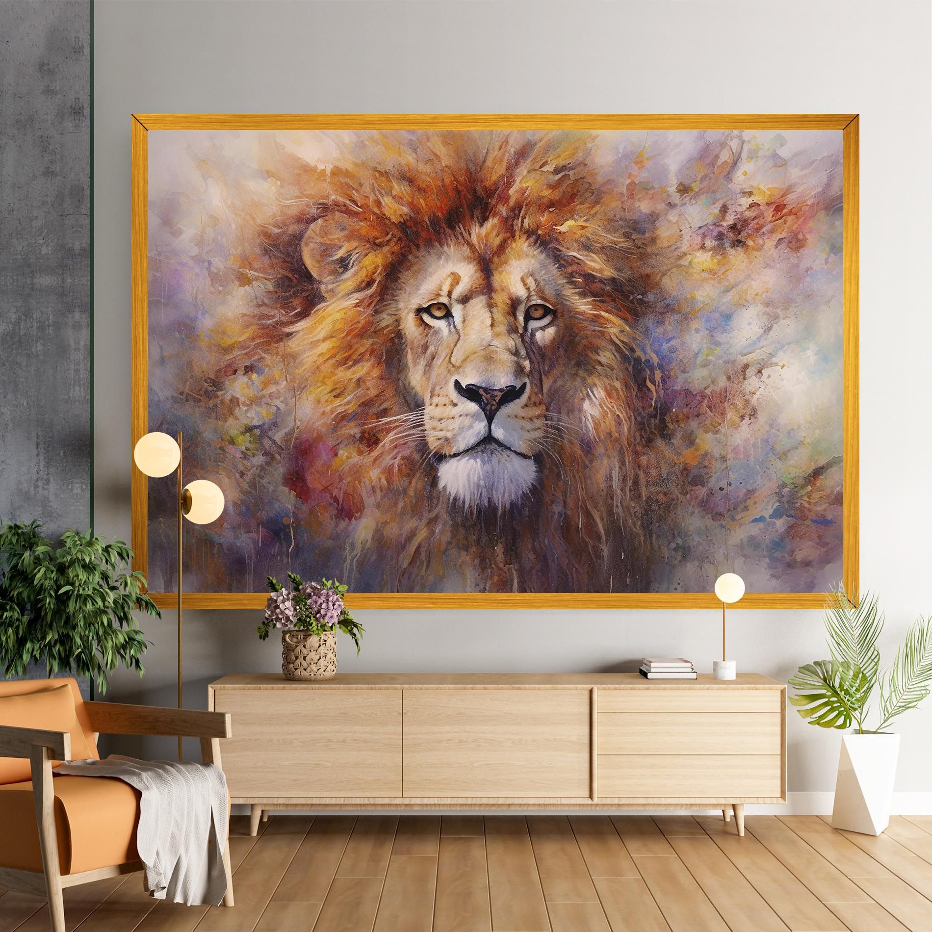 Abstract Lion Head mockup 9