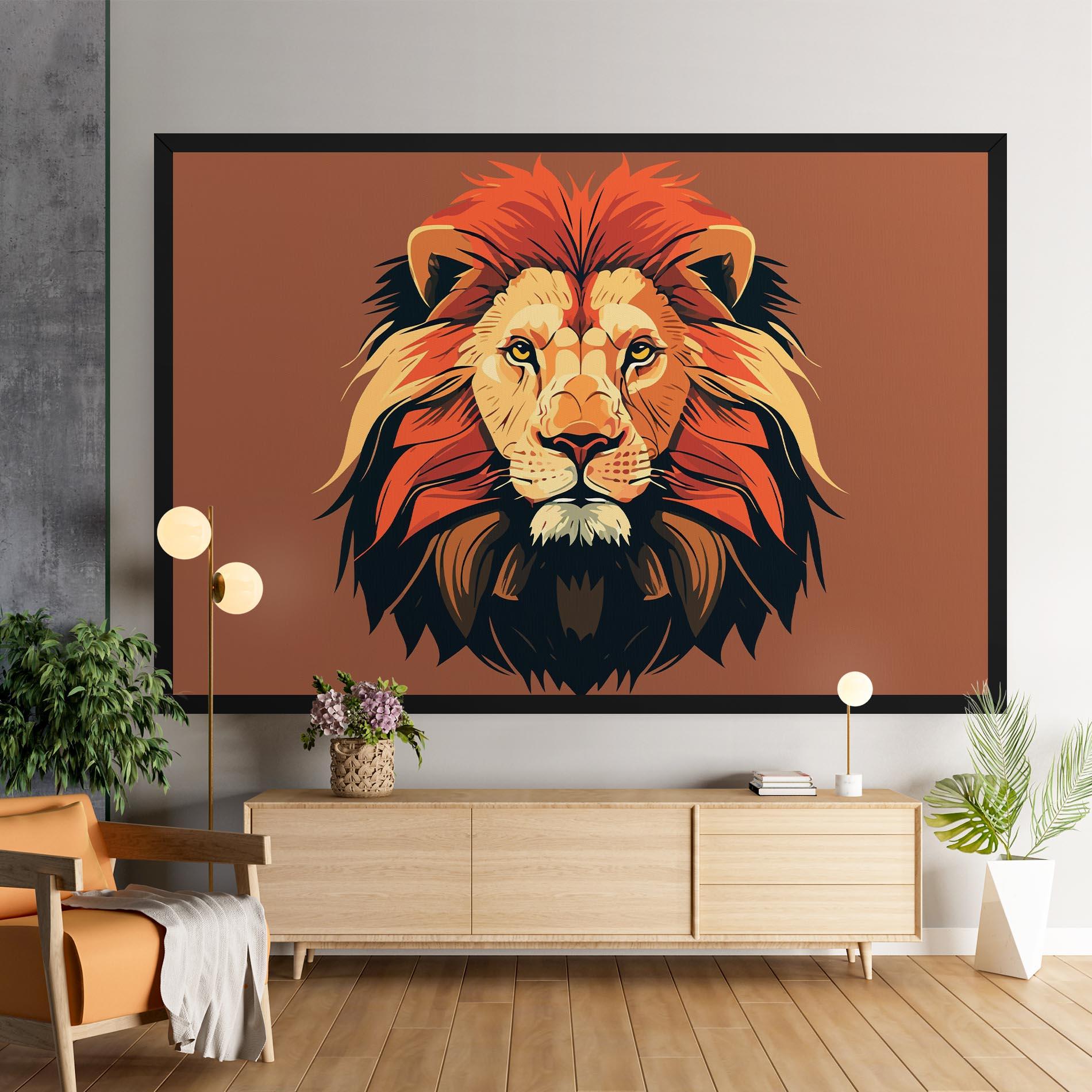 Картина на платно African Lion mockup 9
