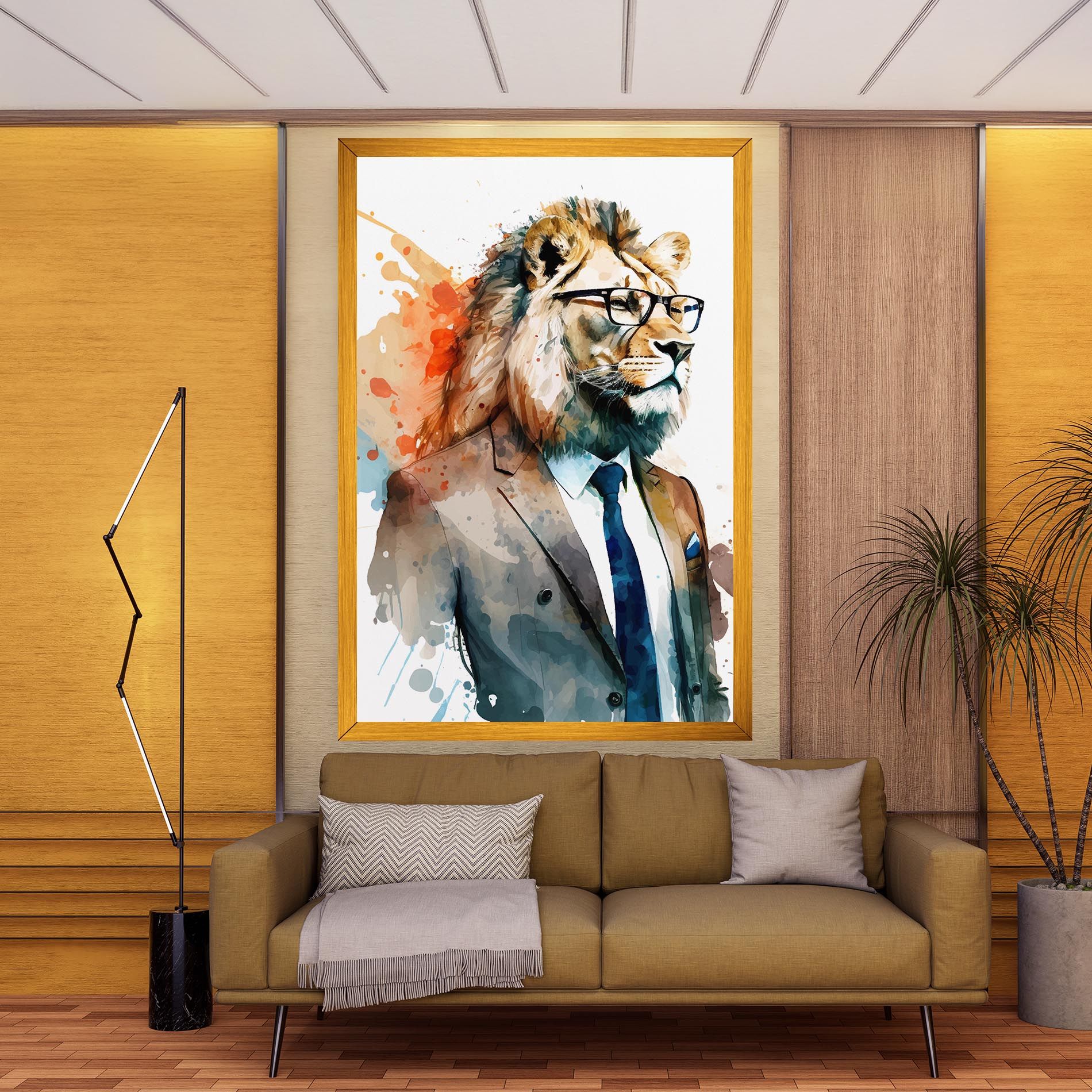 Brown Suit Lion mockup 9