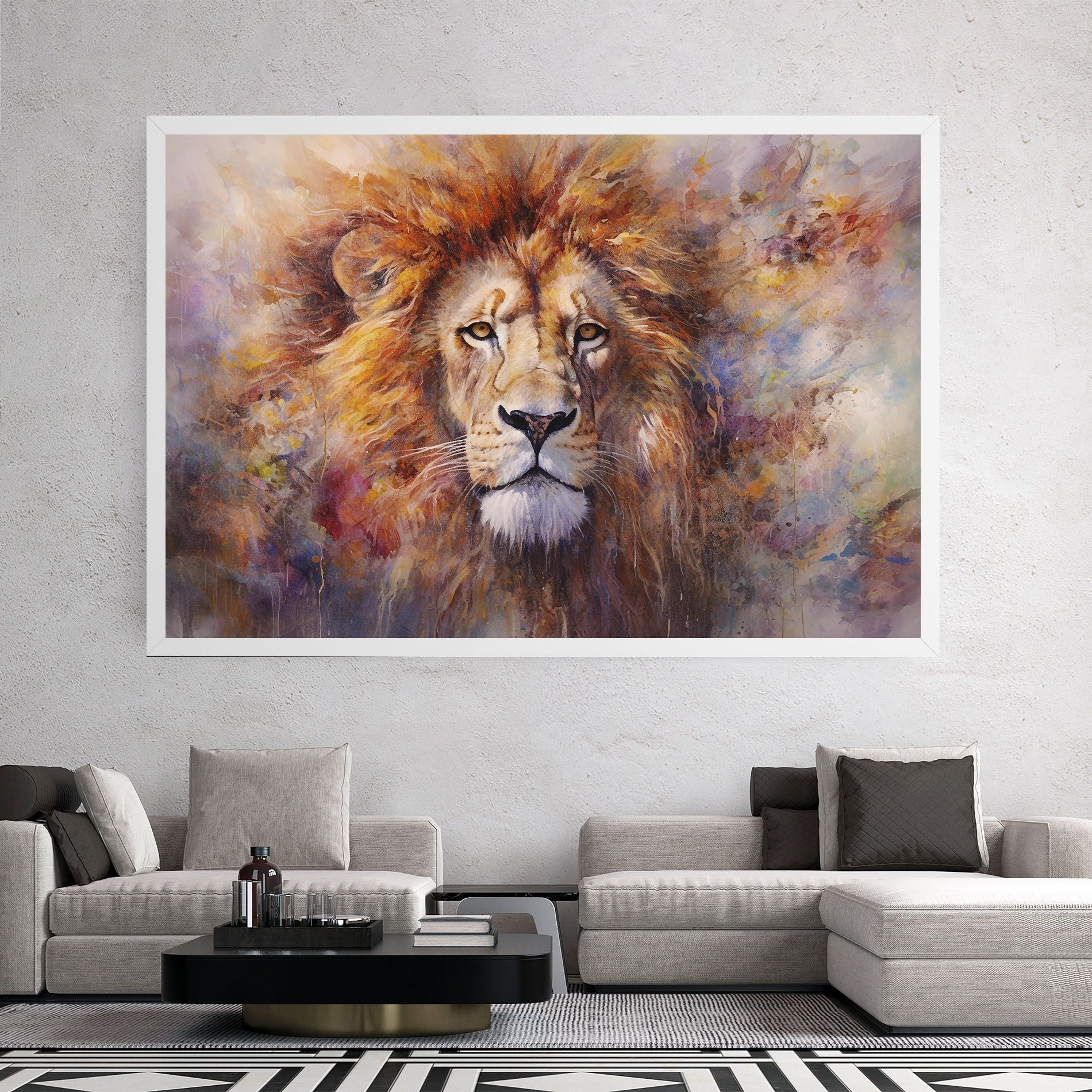 Abstract Lion Head mockup 2