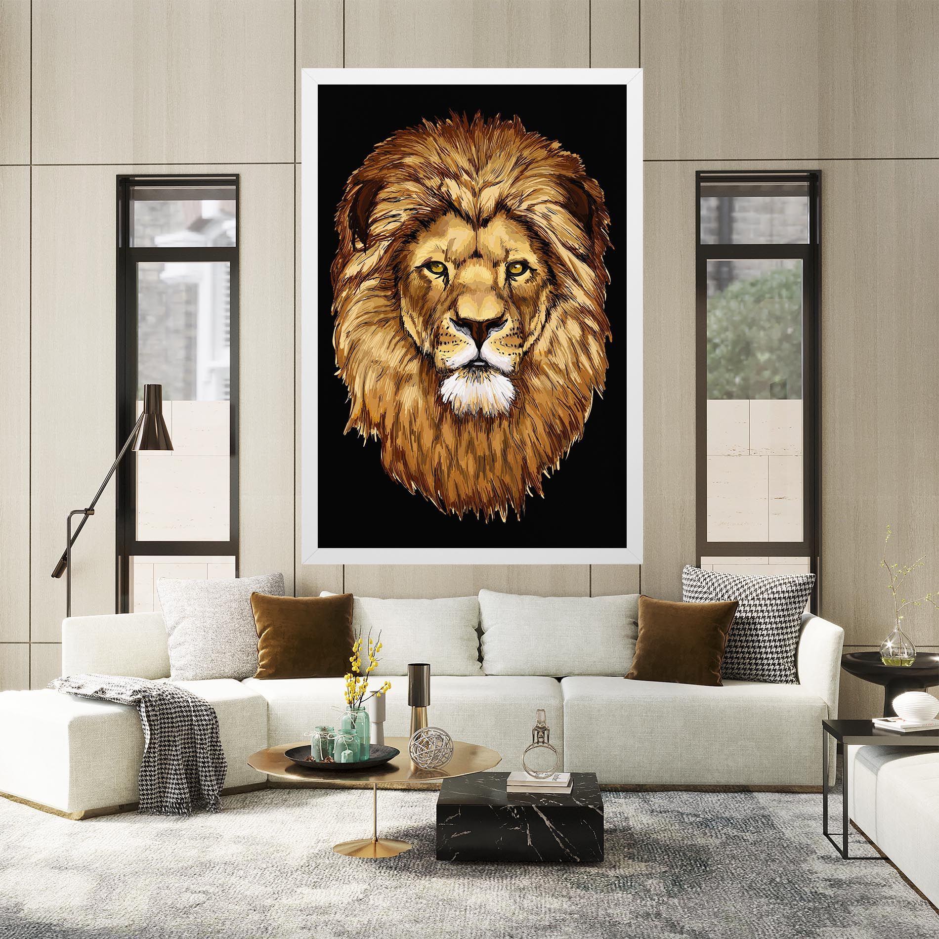 Lion Head mockup 2