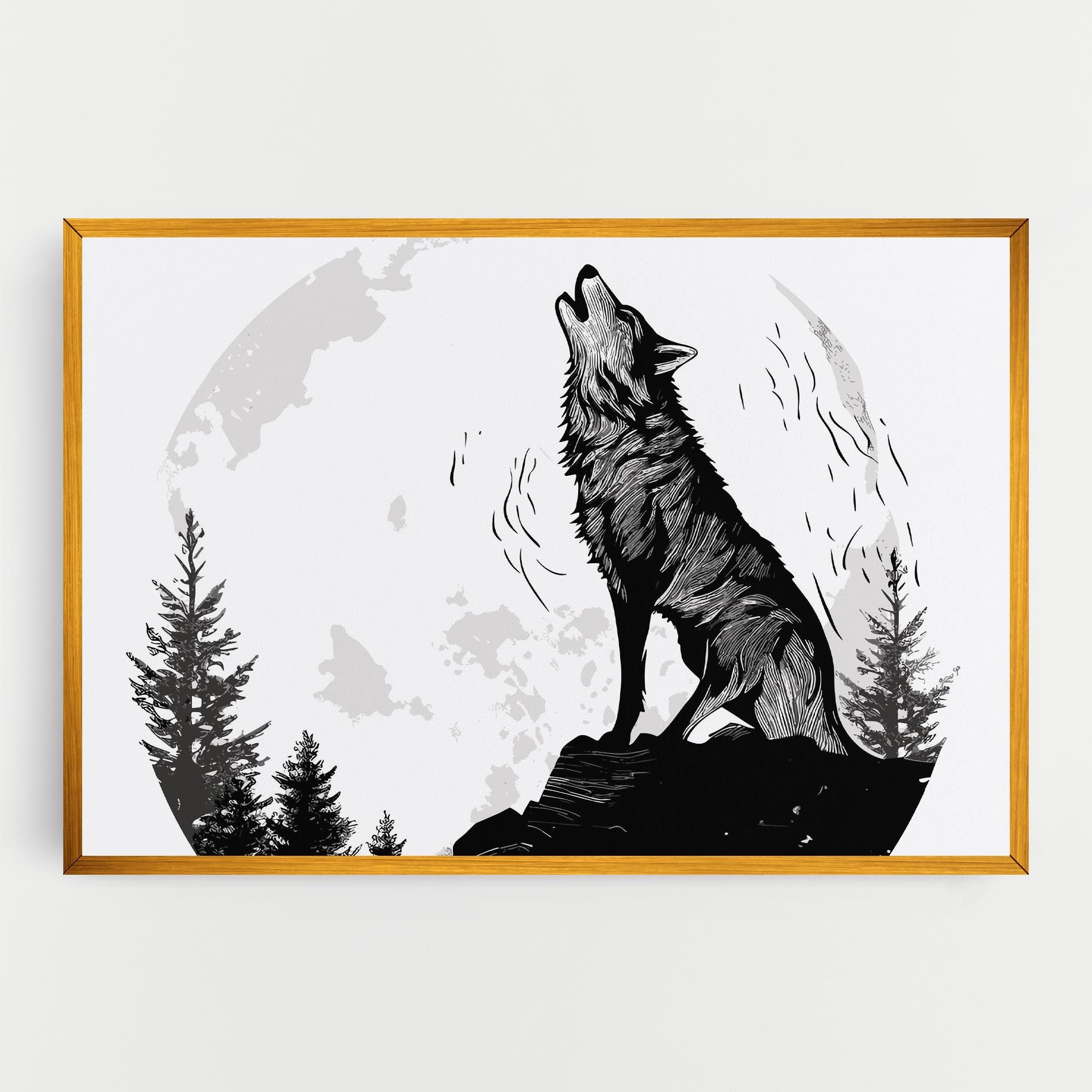 Grey Moon Wolf mockup 0