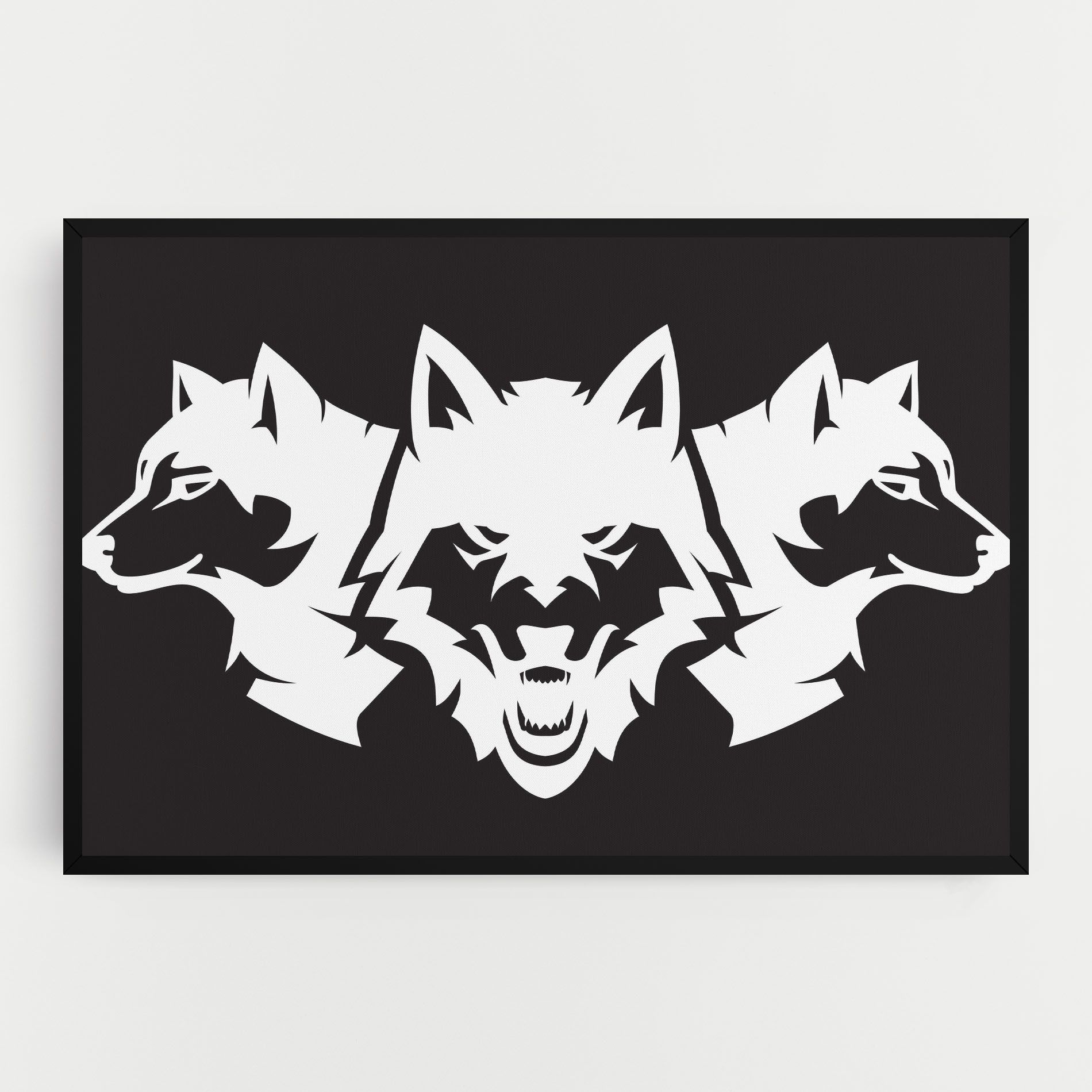 3 Wolf Heads mockup 0