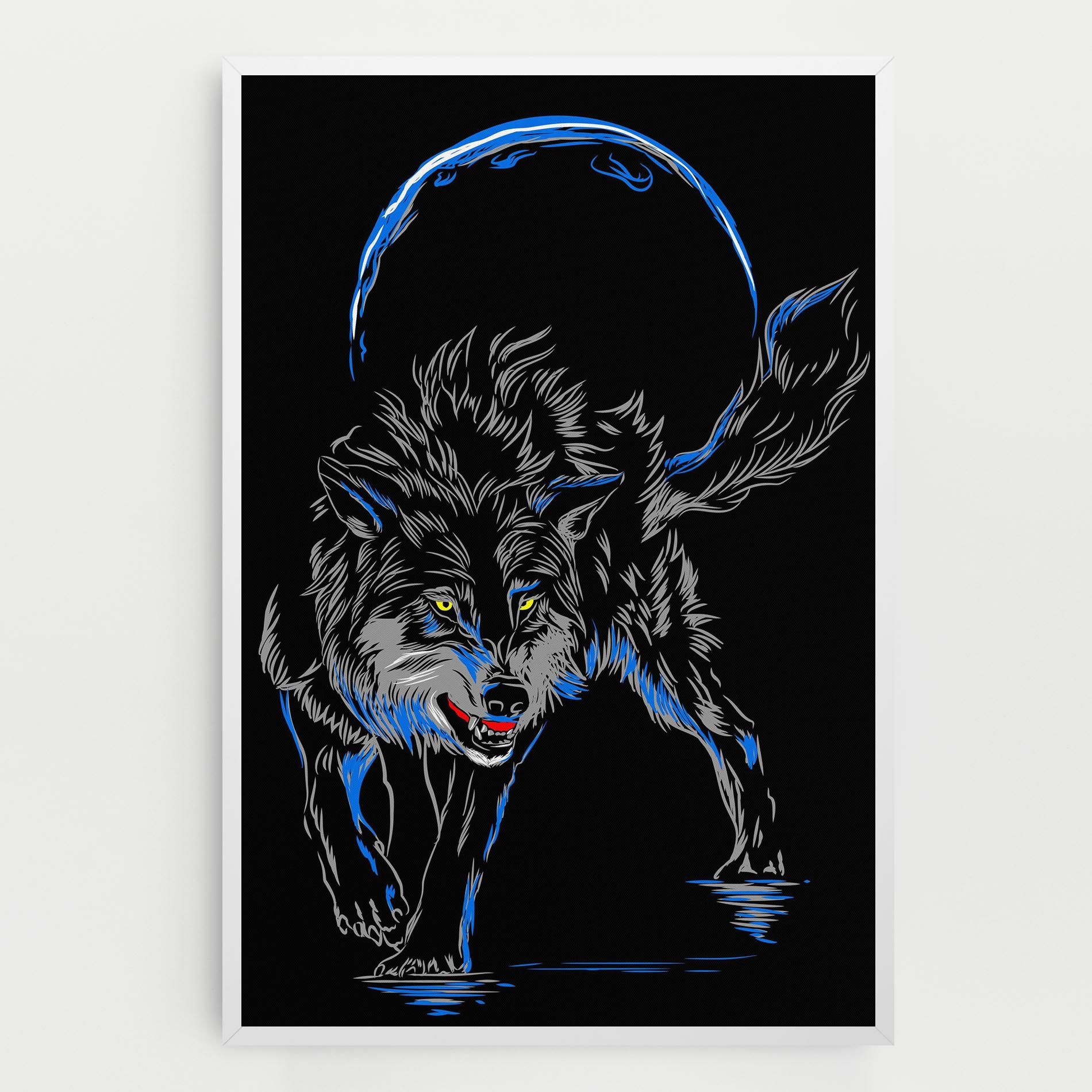 Grey Blue Wolf mockup 0