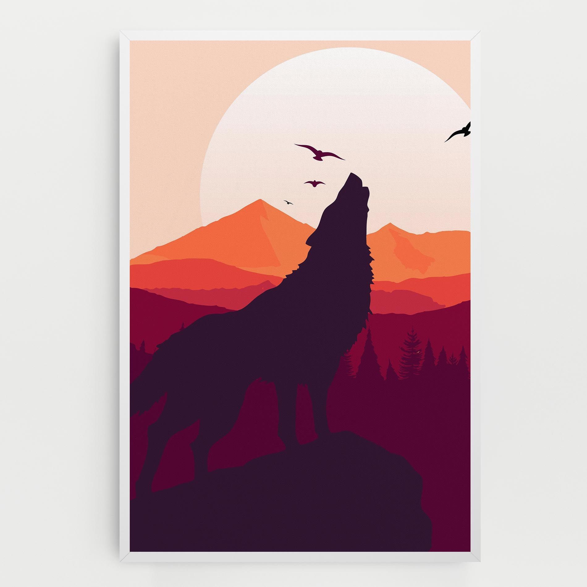 Wolf Pink Moon mockup 0